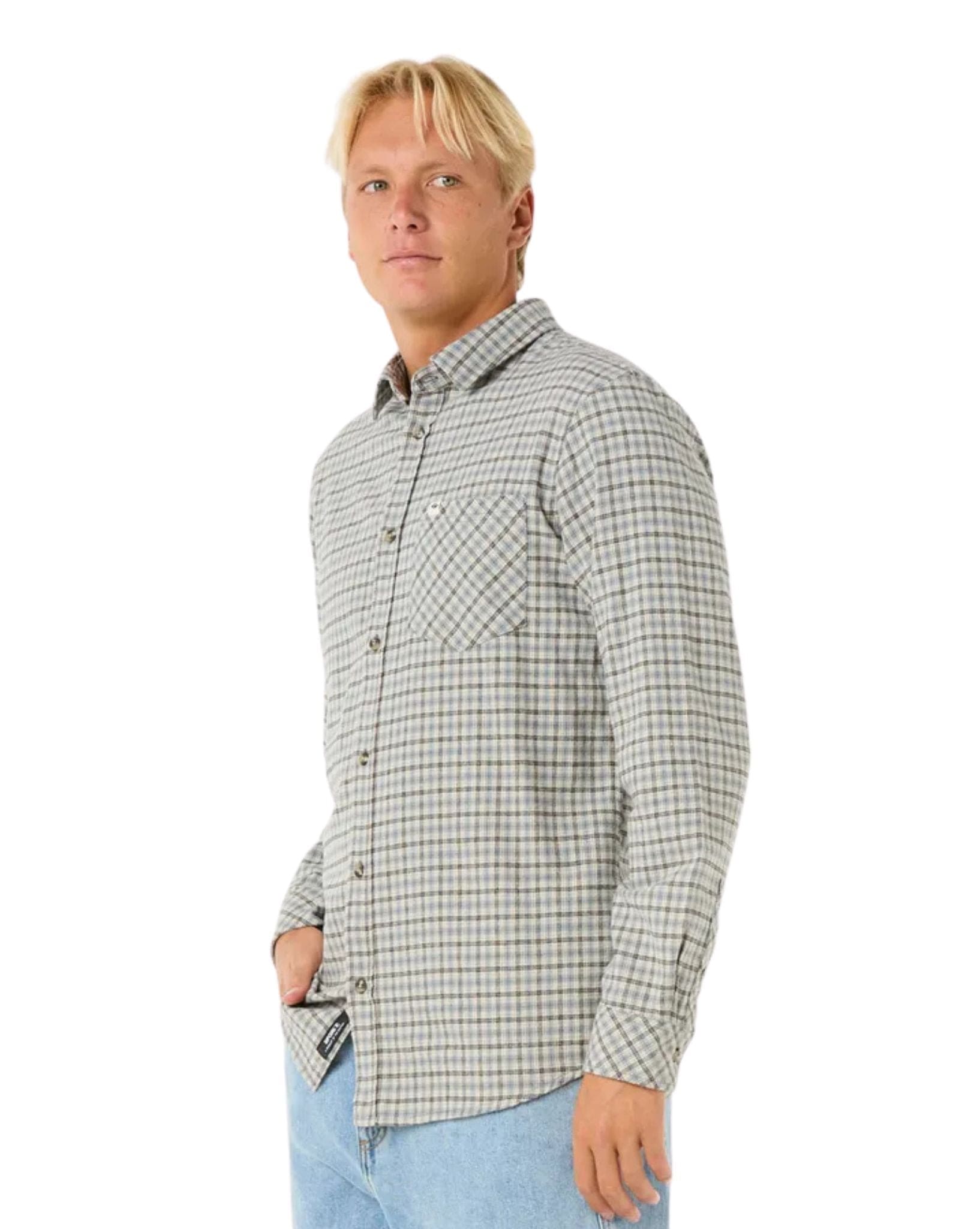 Mens Classic Surf Checked In Flannel