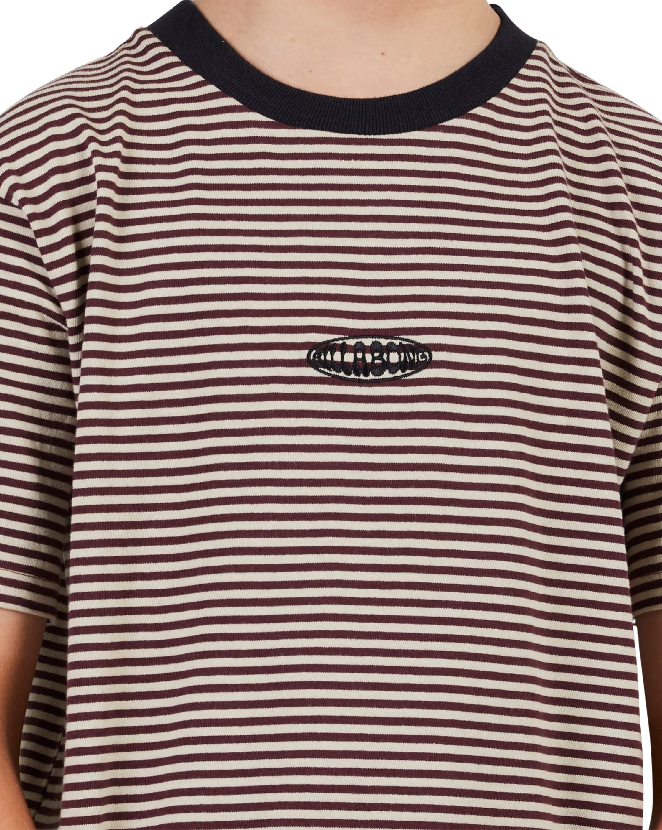 Boys Absense Stripe Short Sleeve T-Shirt