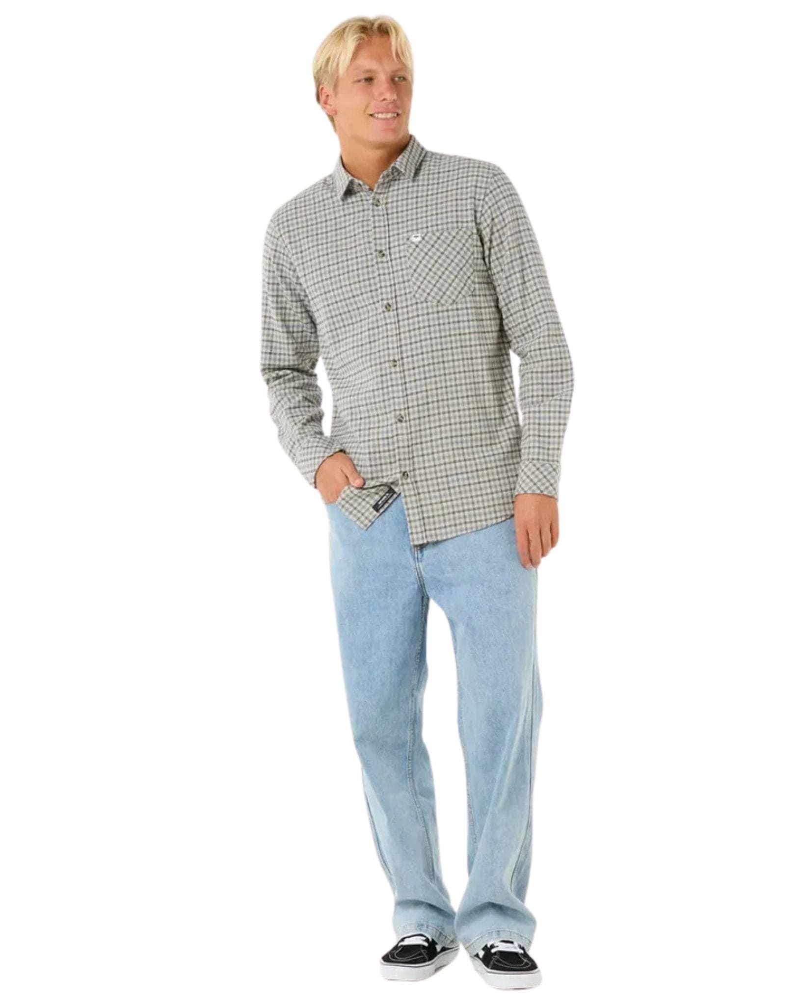 Mens Classic Surf Checked In Flannel