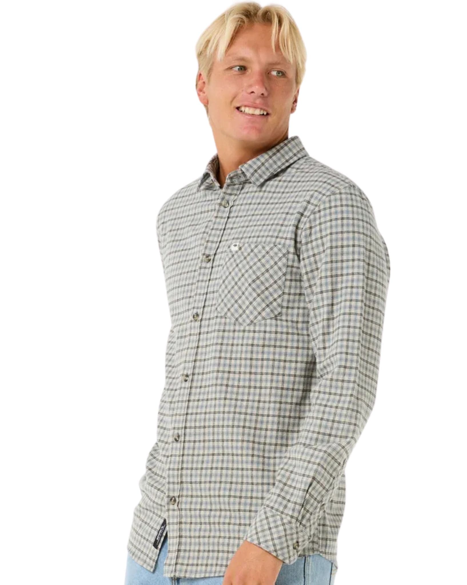 Mens Classic Surf Checked In Flannel