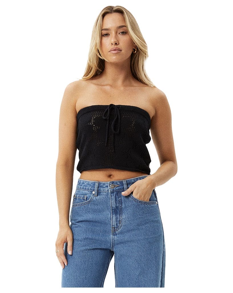 Afends-Riley-Organic-Knit-Strapless-Top-Black