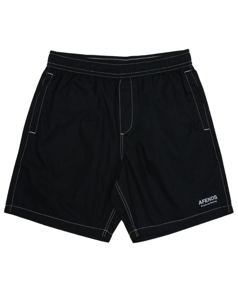 Afends Boardshort Fitted The Dopamine - Organic Swim Short 18 Inch Black / S