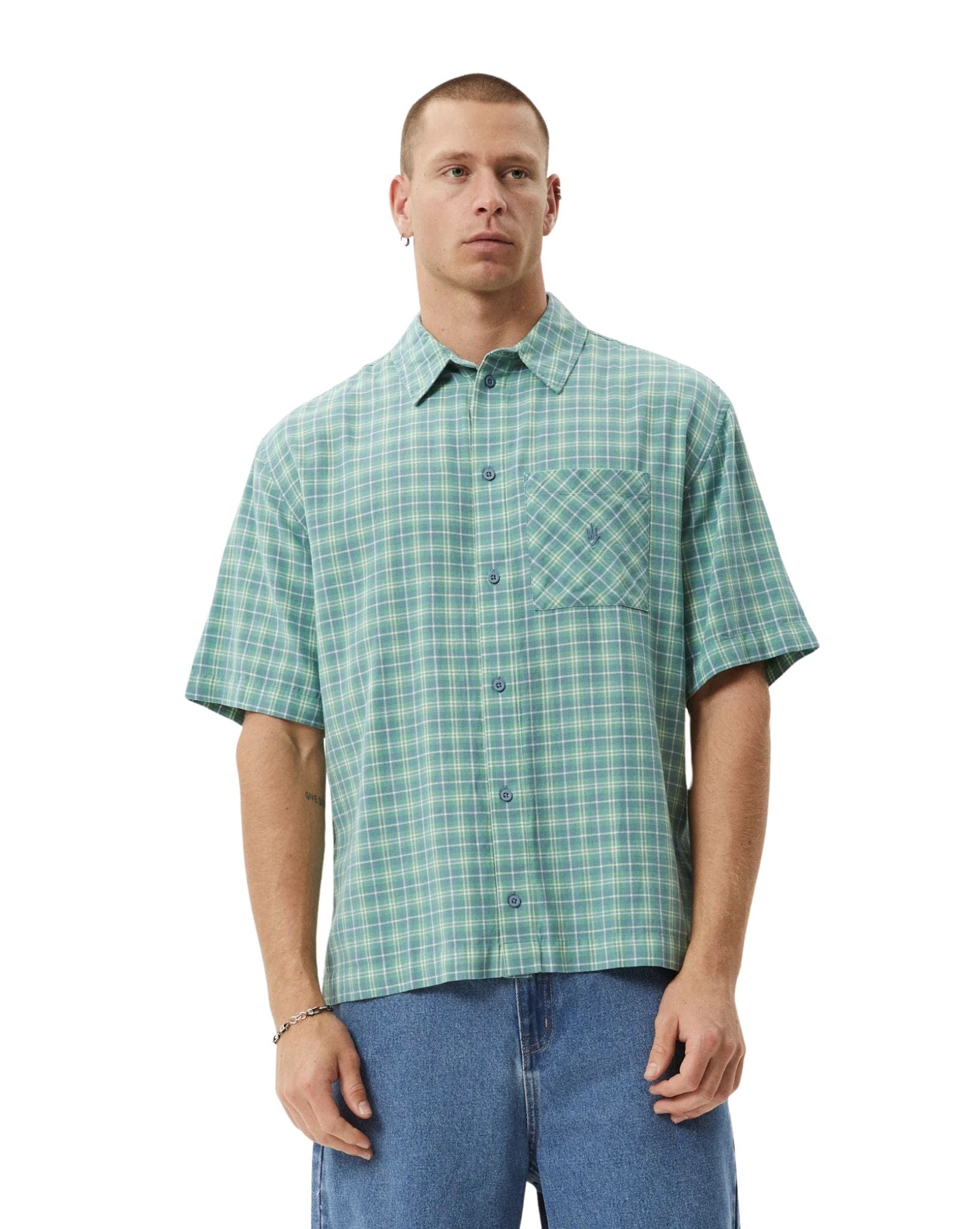 Afends Creator Short Sleeve Shirt - Pine