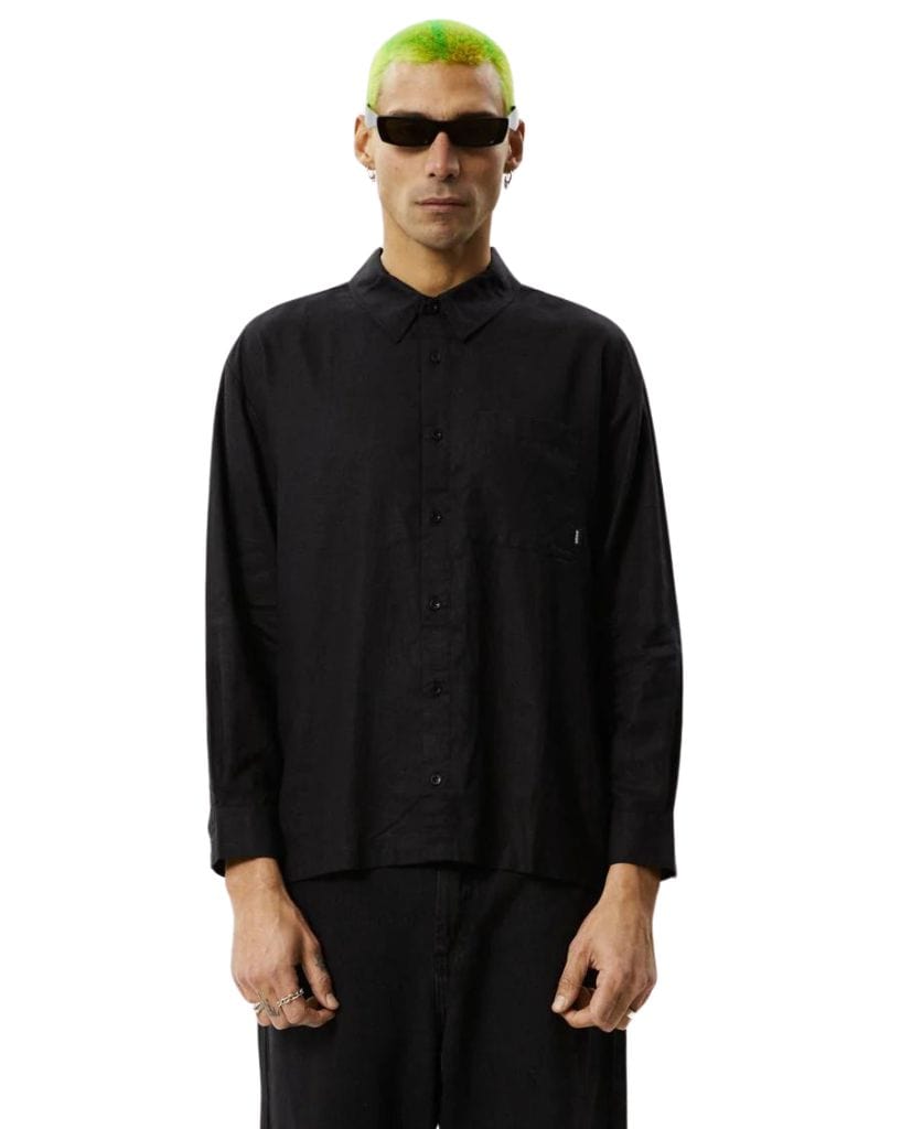 Afends Everyday - Hemp Cuban Long Sleeve Shirt