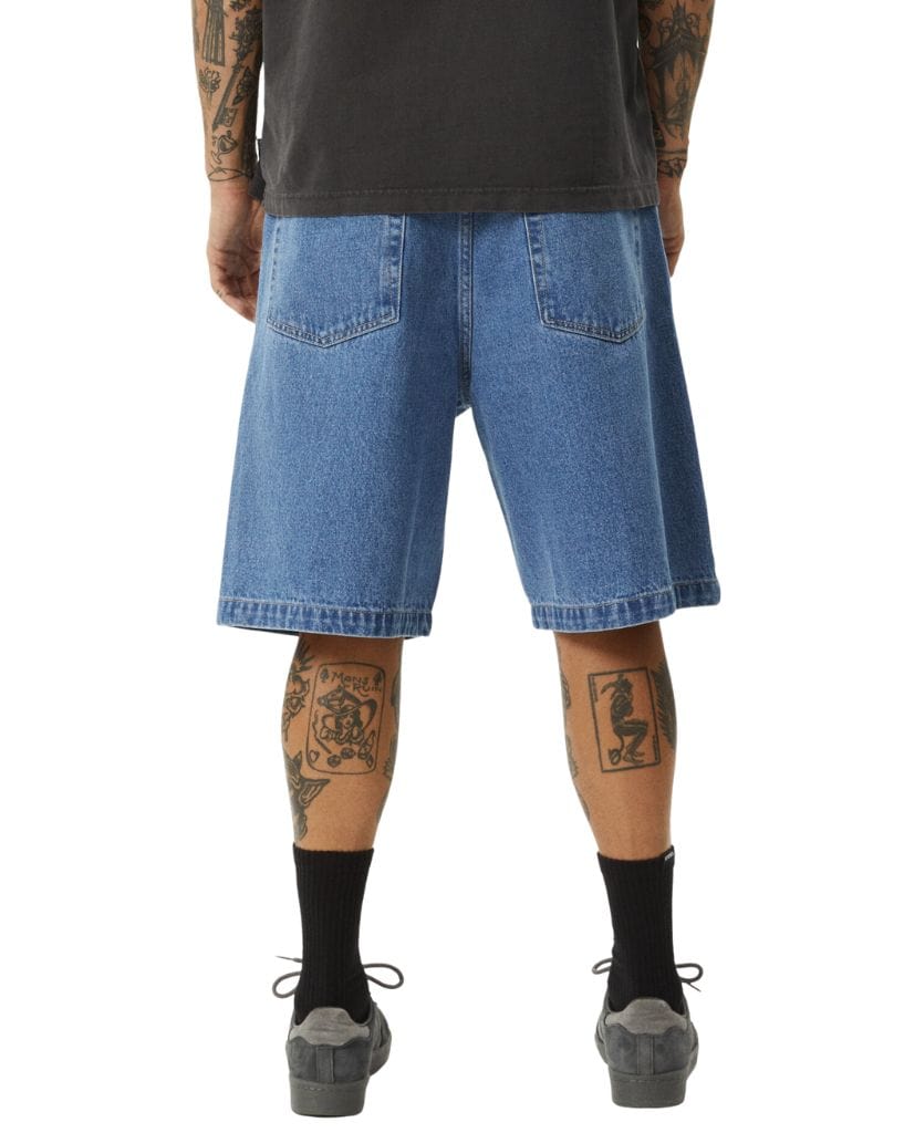 Afends Lil C  Denim Baggy Fit Short 22 Inch