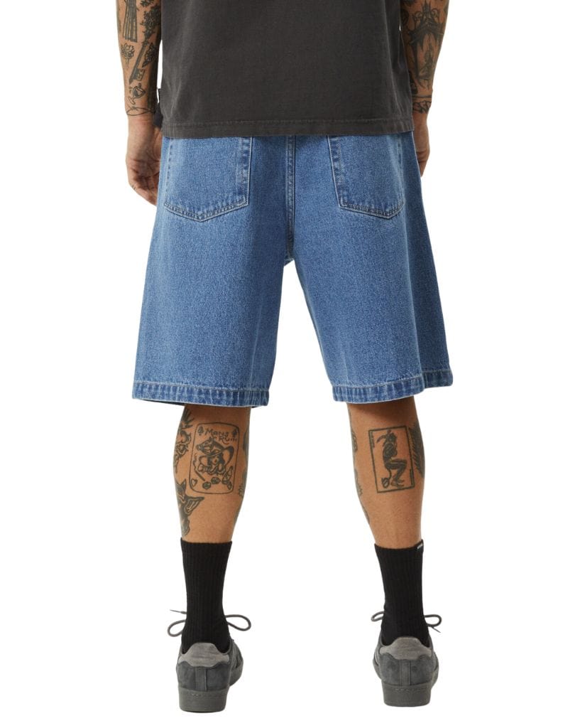 Afends Lil C  Denim Baggy Fit Short 22 Inch