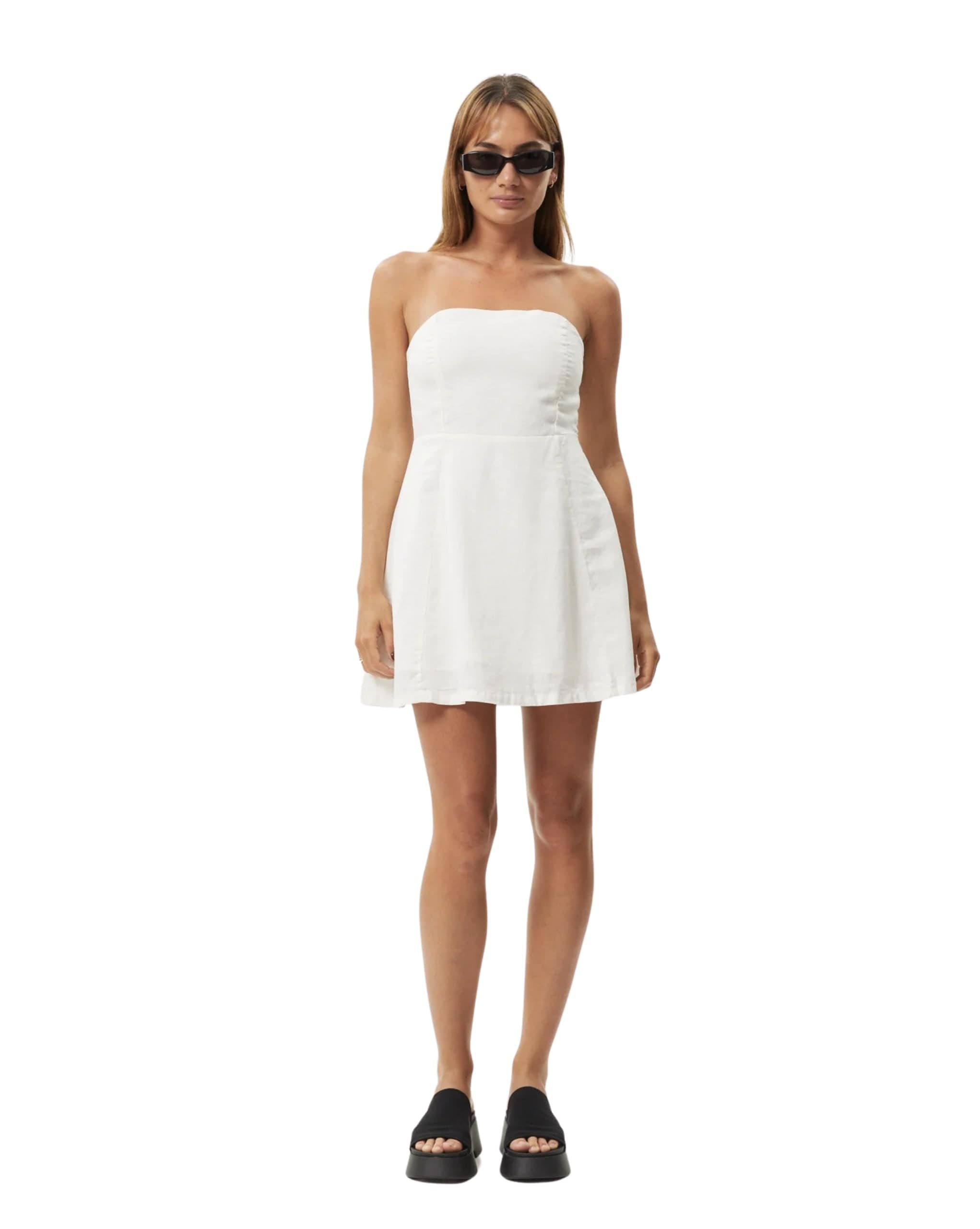 Afends Lilo Strapless Hemp Mini Dress