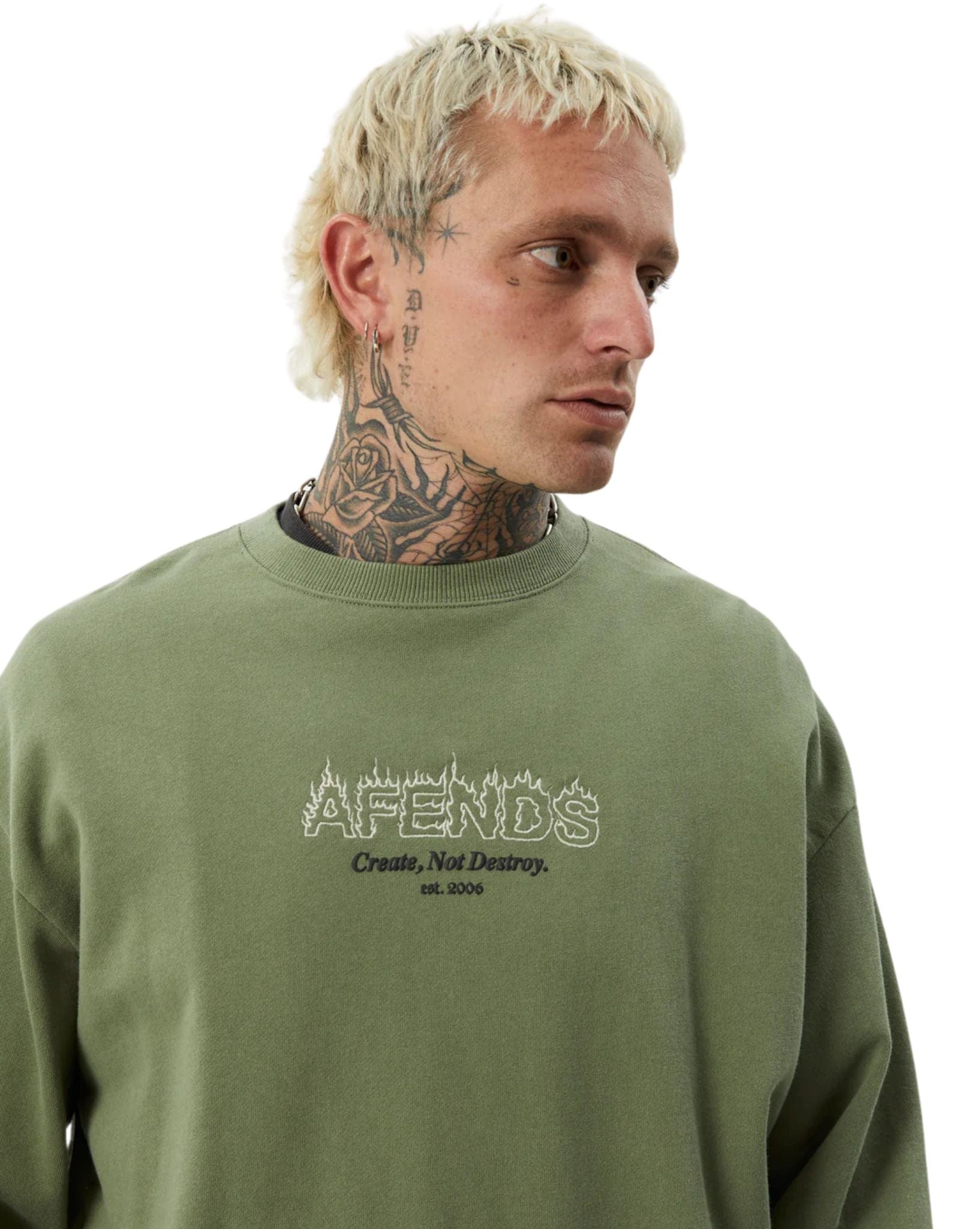 Afends Mens Ember Crew Neck