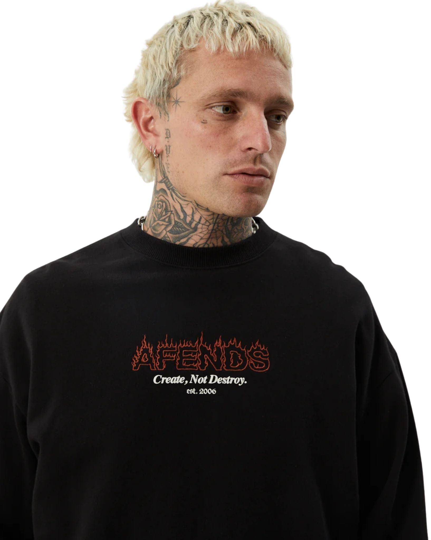 Afends Mens Ember Crew Neck