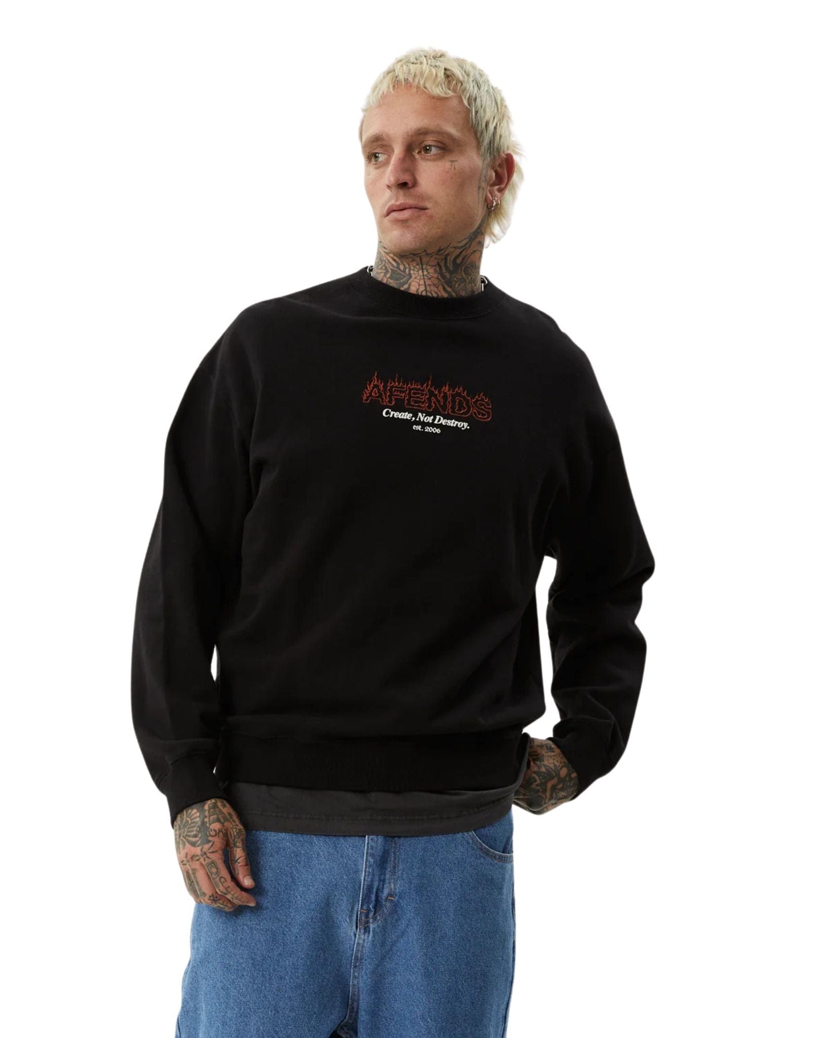 Afends Mens Ember Crew Neck