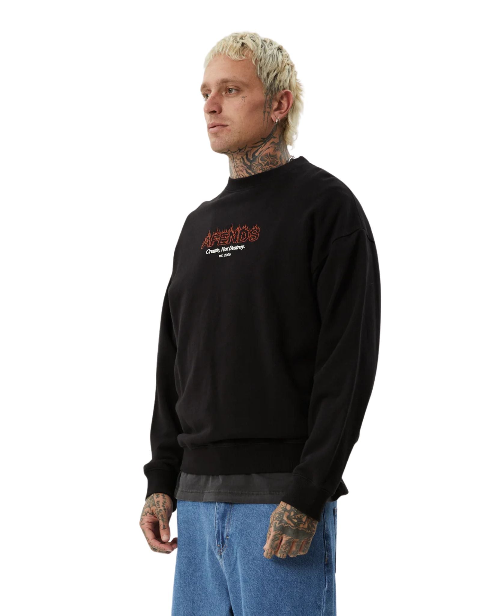 Afends Mens Ember Crew Neck