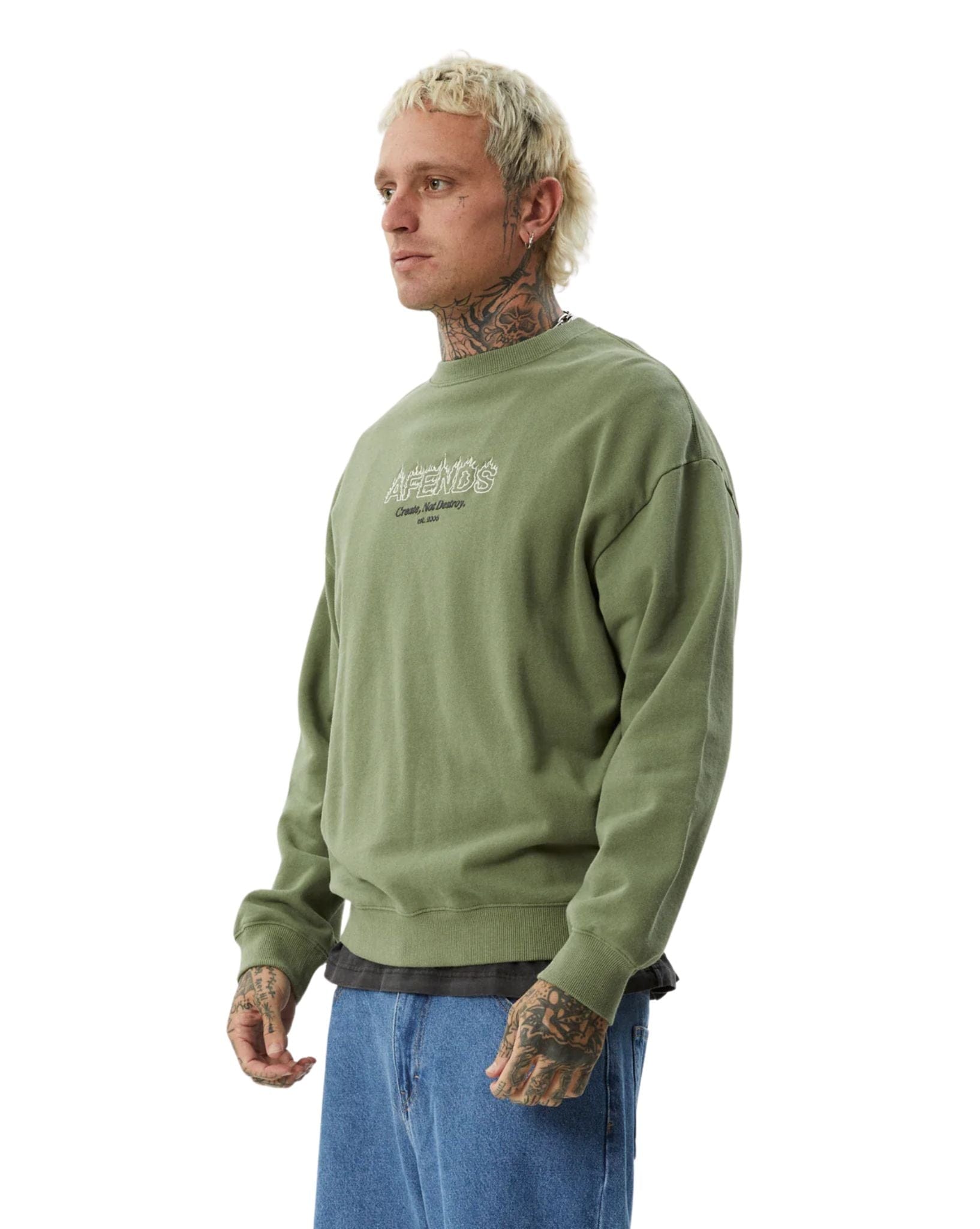 Afends Mens Ember Crew Neck