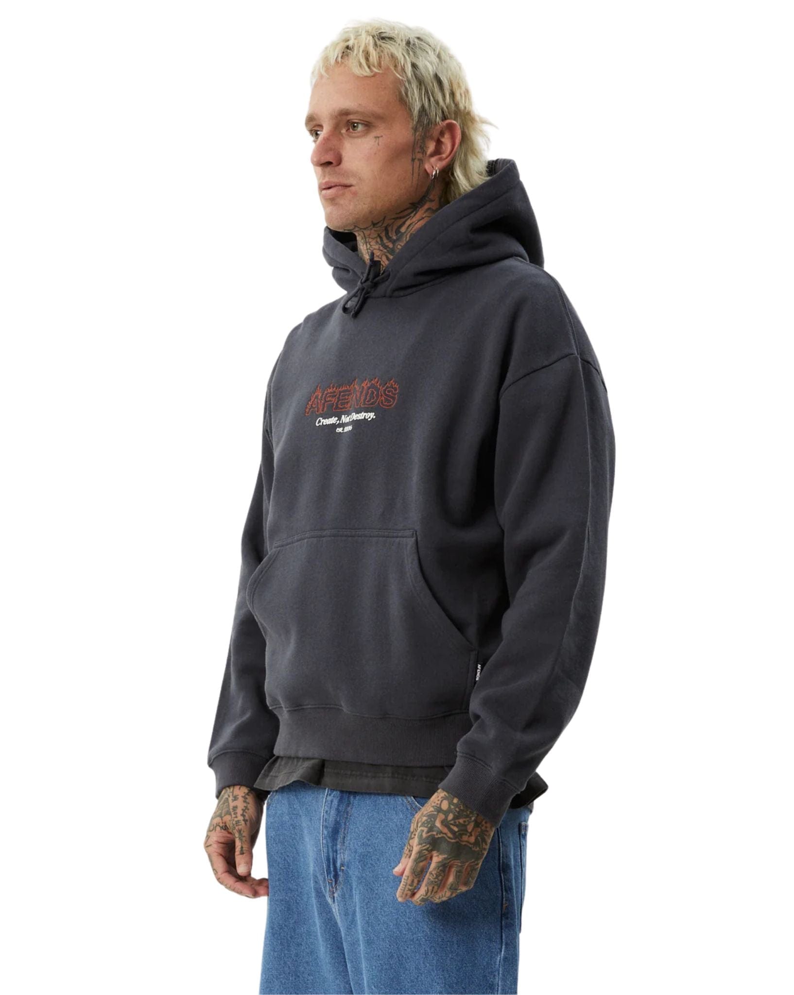 Afends Mens Ember Recycled Pull On Hood