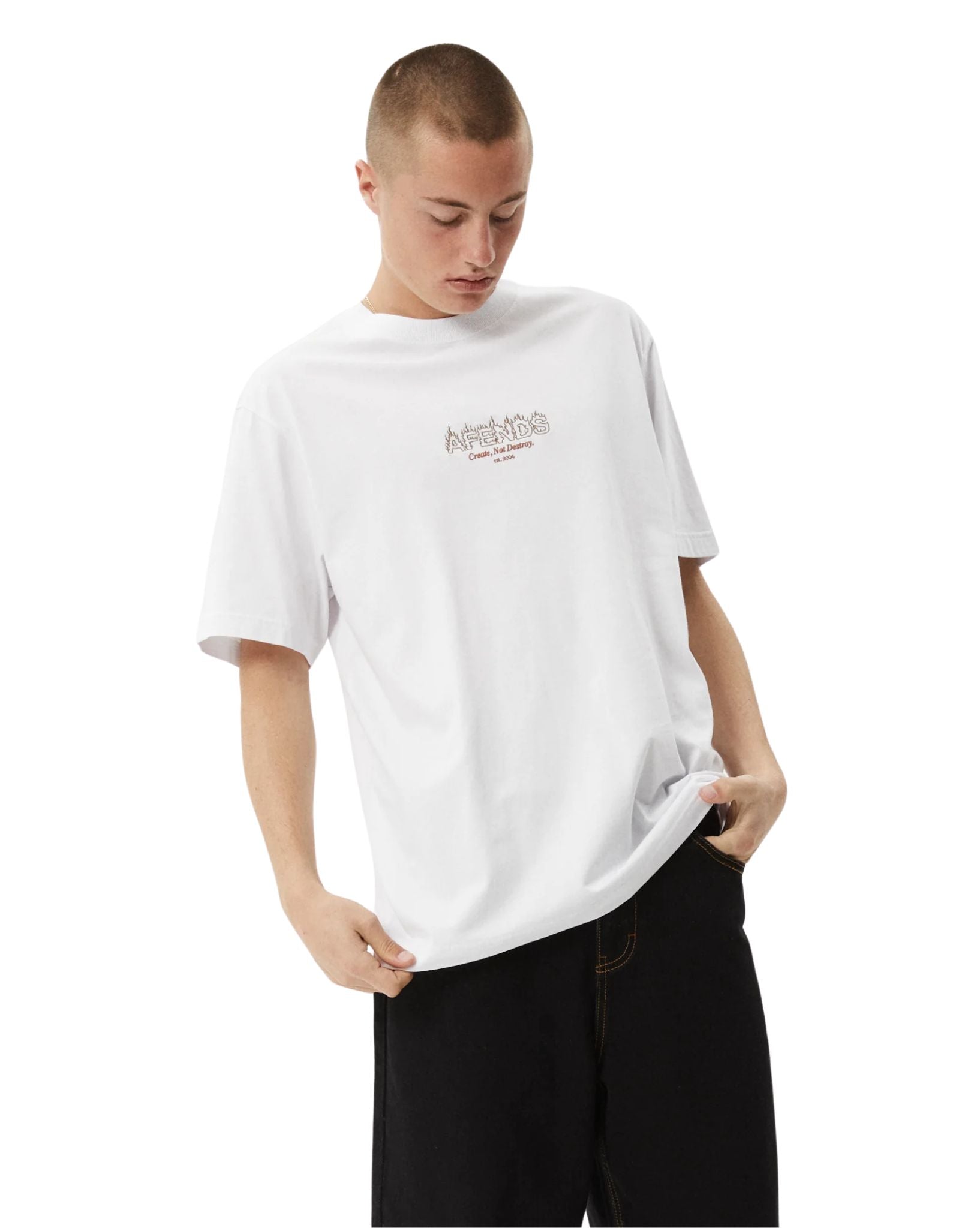 Afends Mens Ember Retro Fit Tee