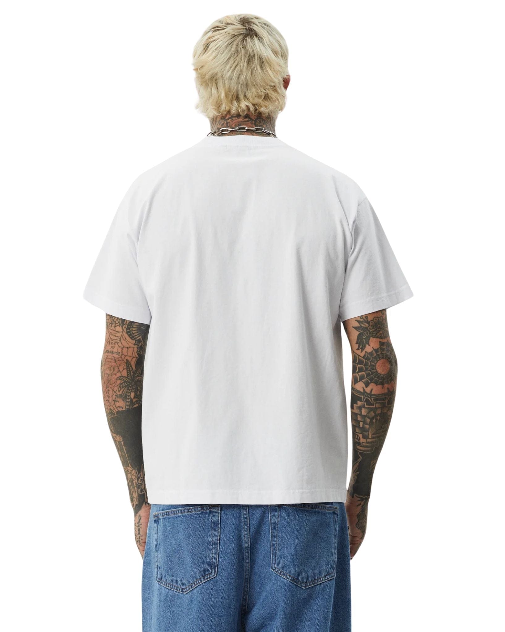 Afends Mens Fast Forward Heavy Weight Boxy Fit Tee