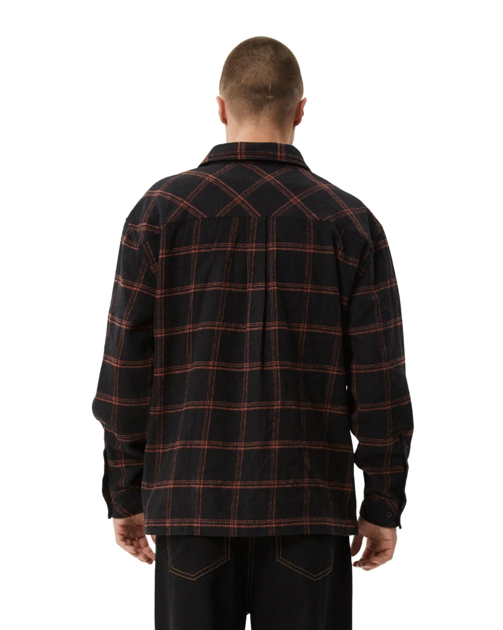 Afends Mens Terror - Flannel Shirt Check