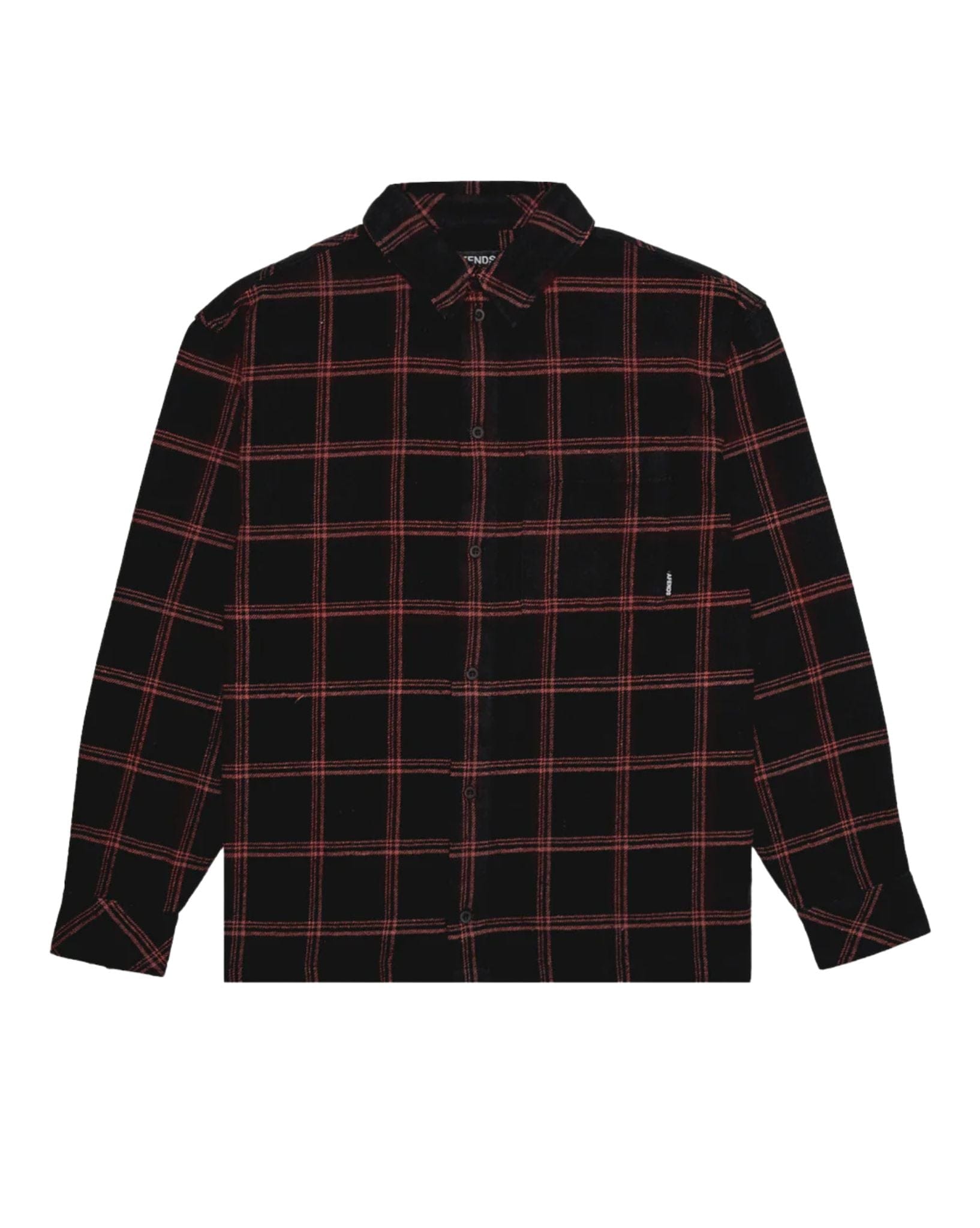 Afends Mens Terror - Flannel Shirt Check