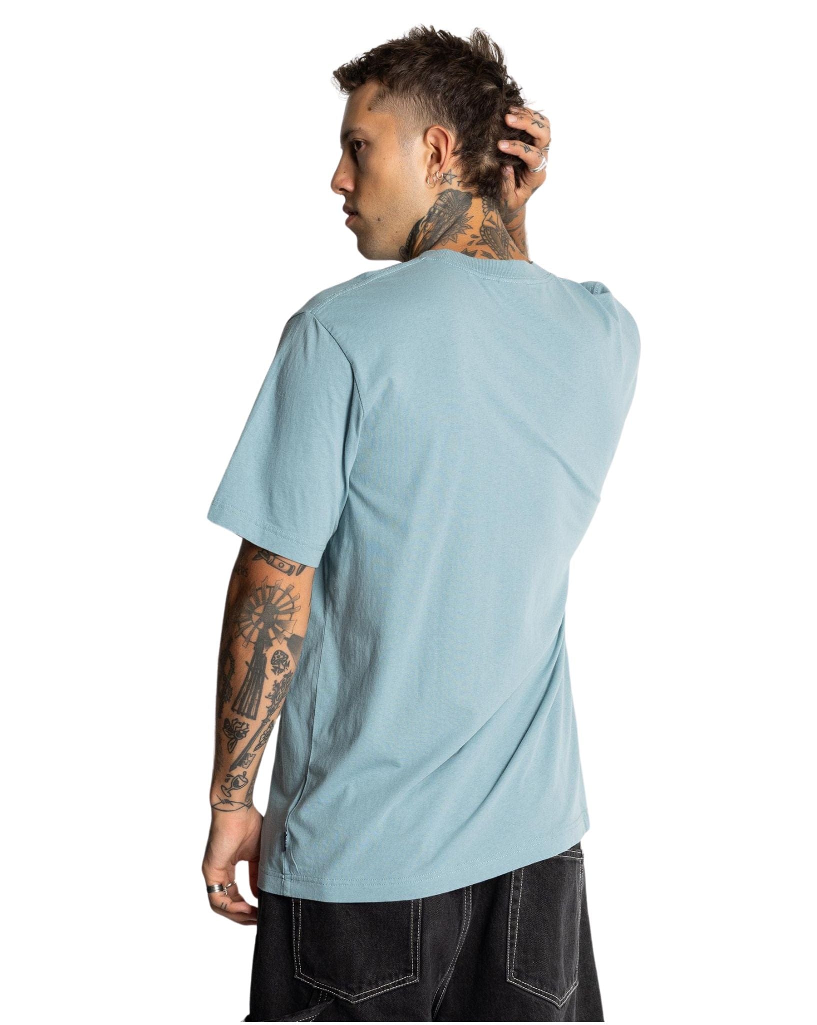 Afends Mens Thrown Out Retro Fit Tee