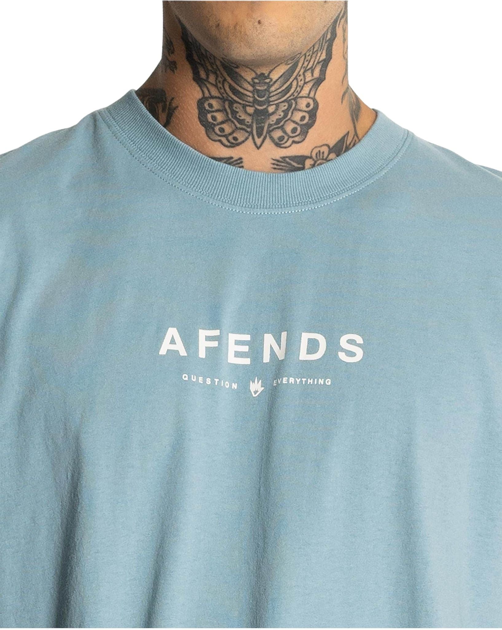 Afends Mens Thrown Out Retro Fit Tee