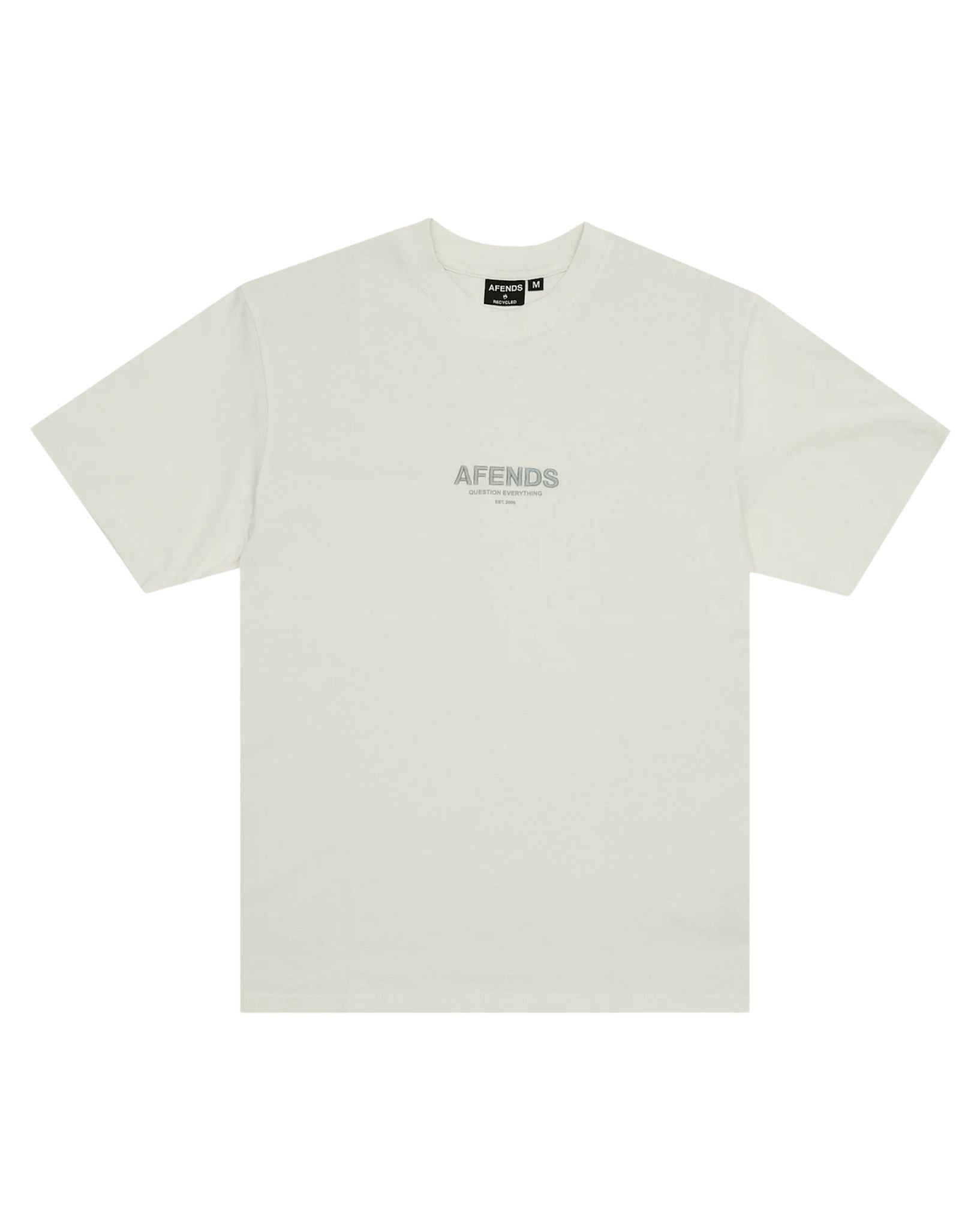 Afends Mens Vinyl Retro Fit Tee - Limestone