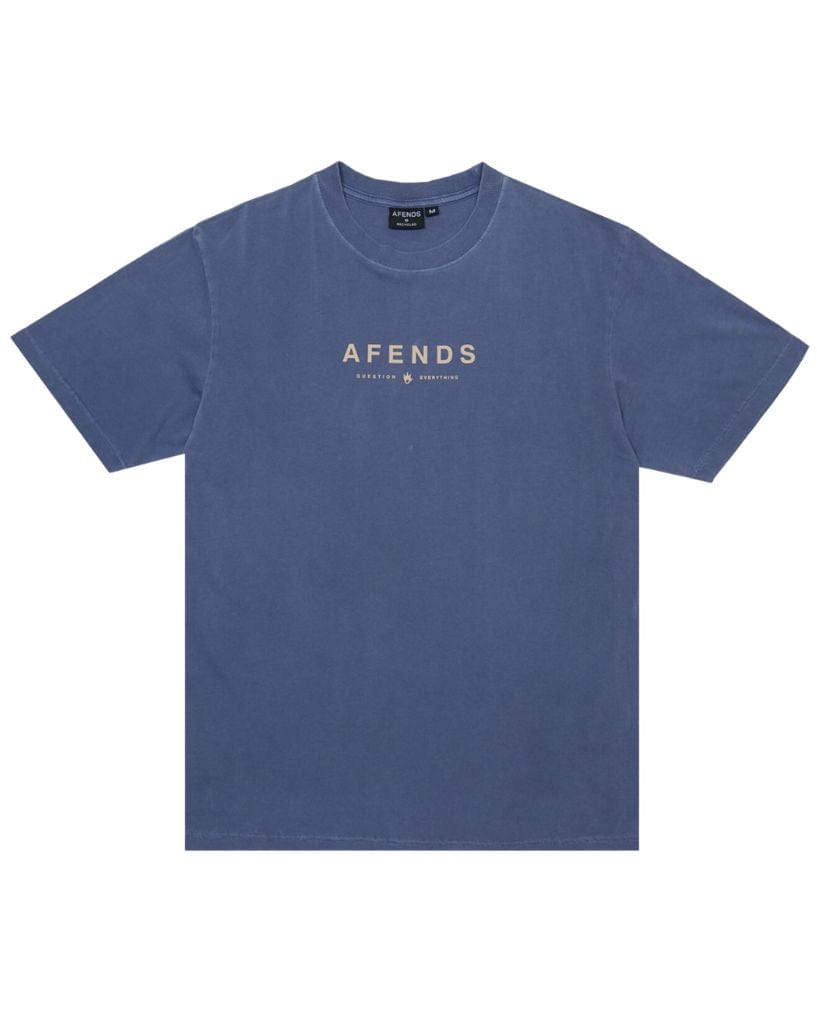 Afends Tee Thrown Out - Recycled Retro Fit Tee Washed Marlin / S