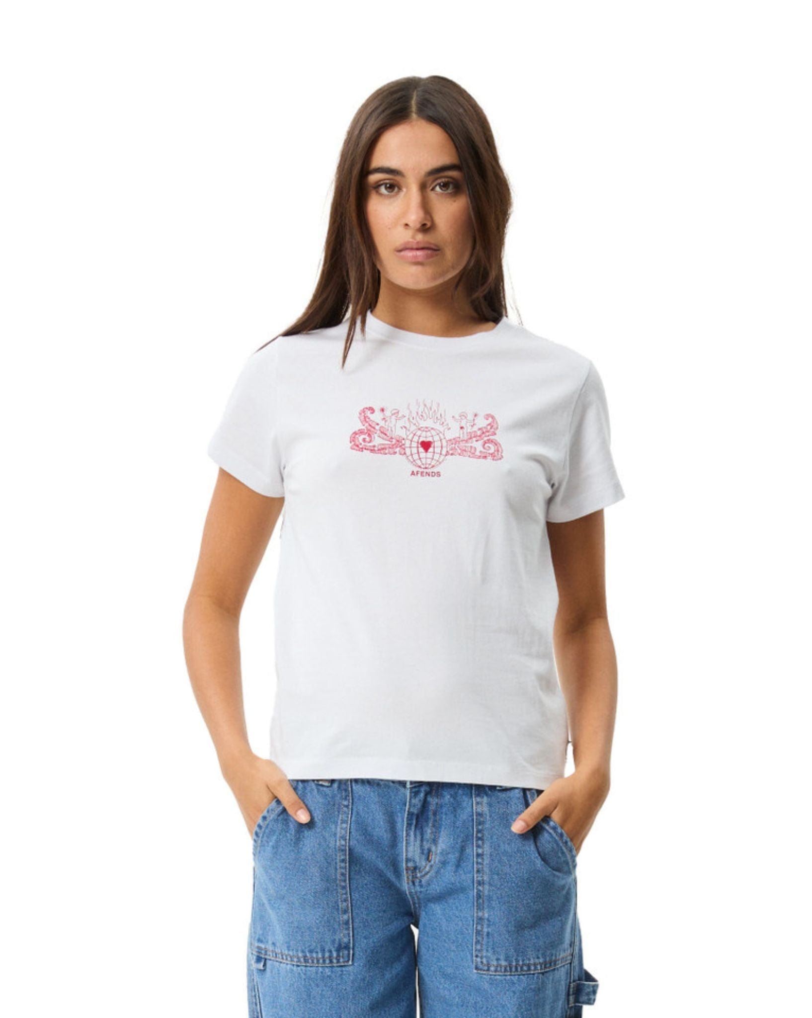 Afends Women's Bonfire - Regular Fit Tee