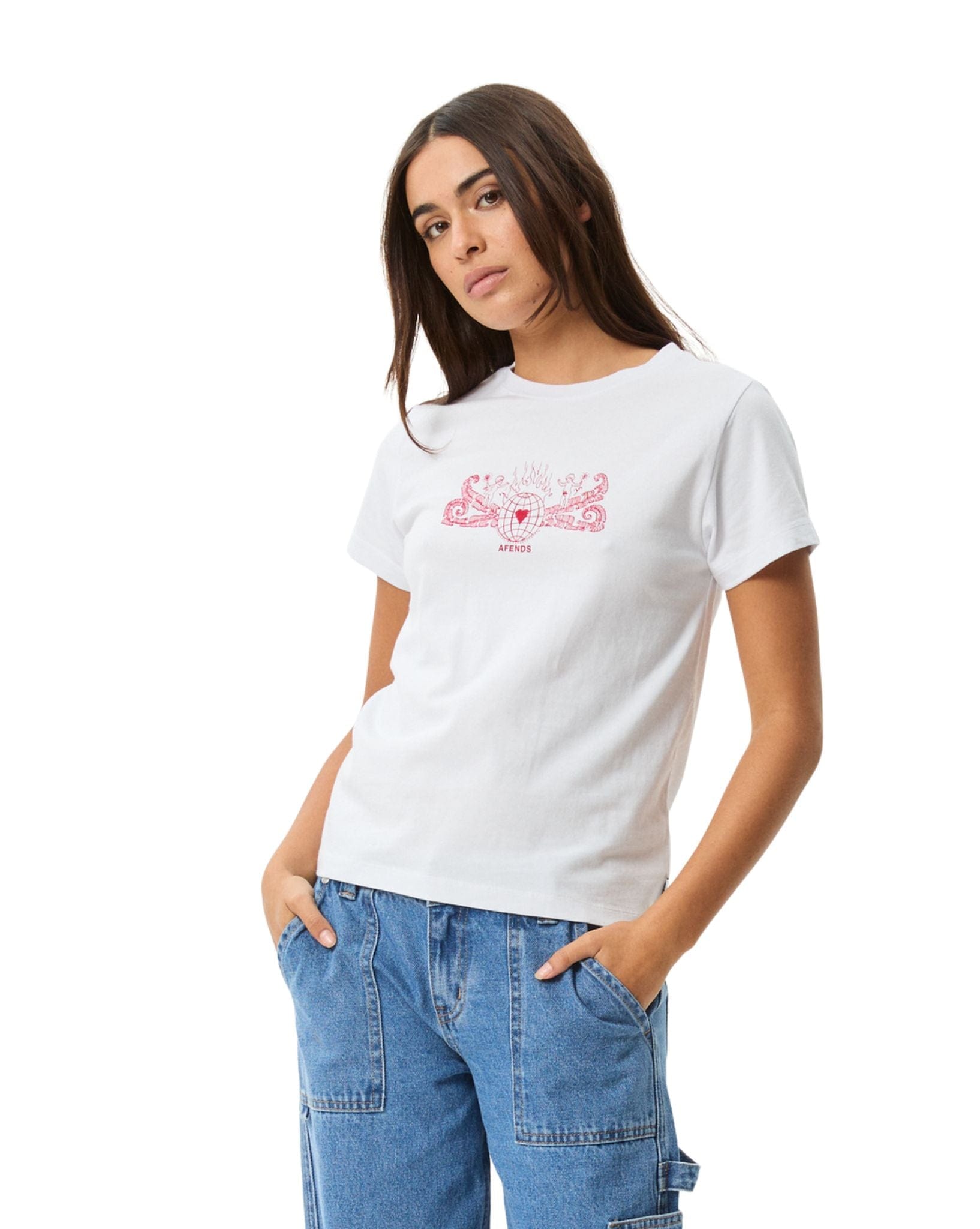 Afends Women's Bonfire - Regular Fit Tee