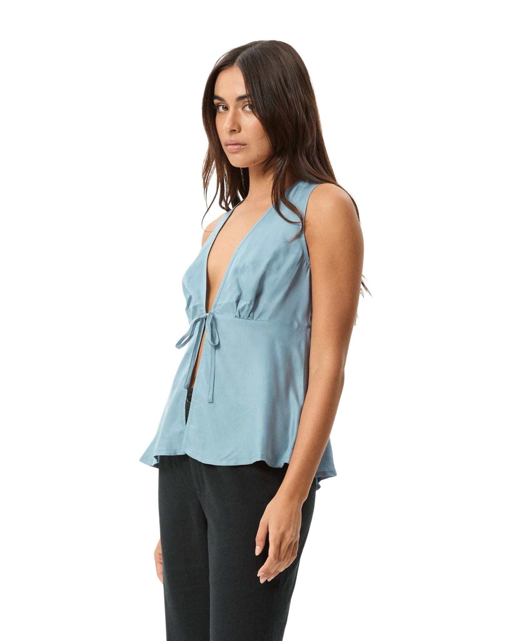 Afends Women's Delia - Cupro Top