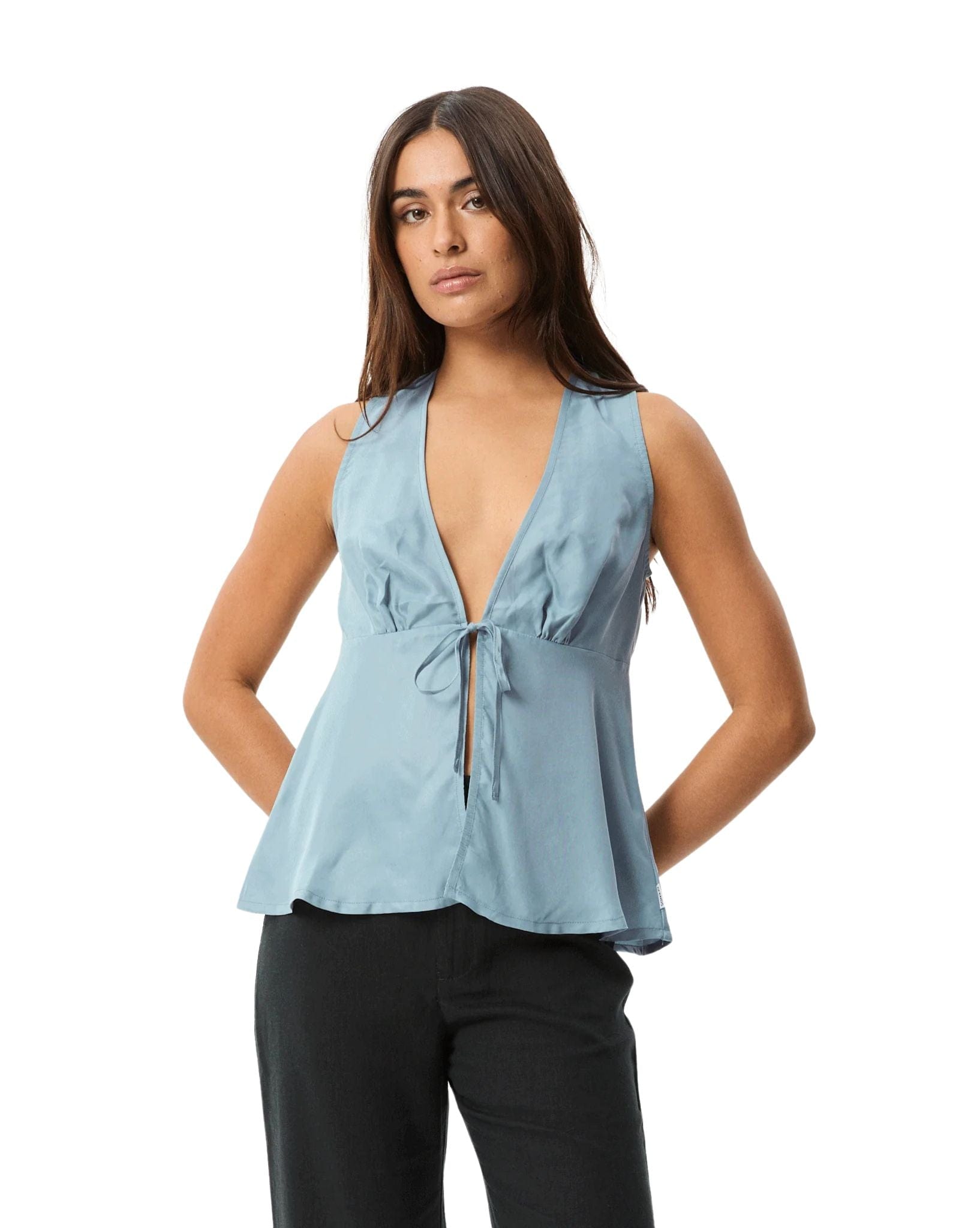 Afends Women's Delia - Cupro Top