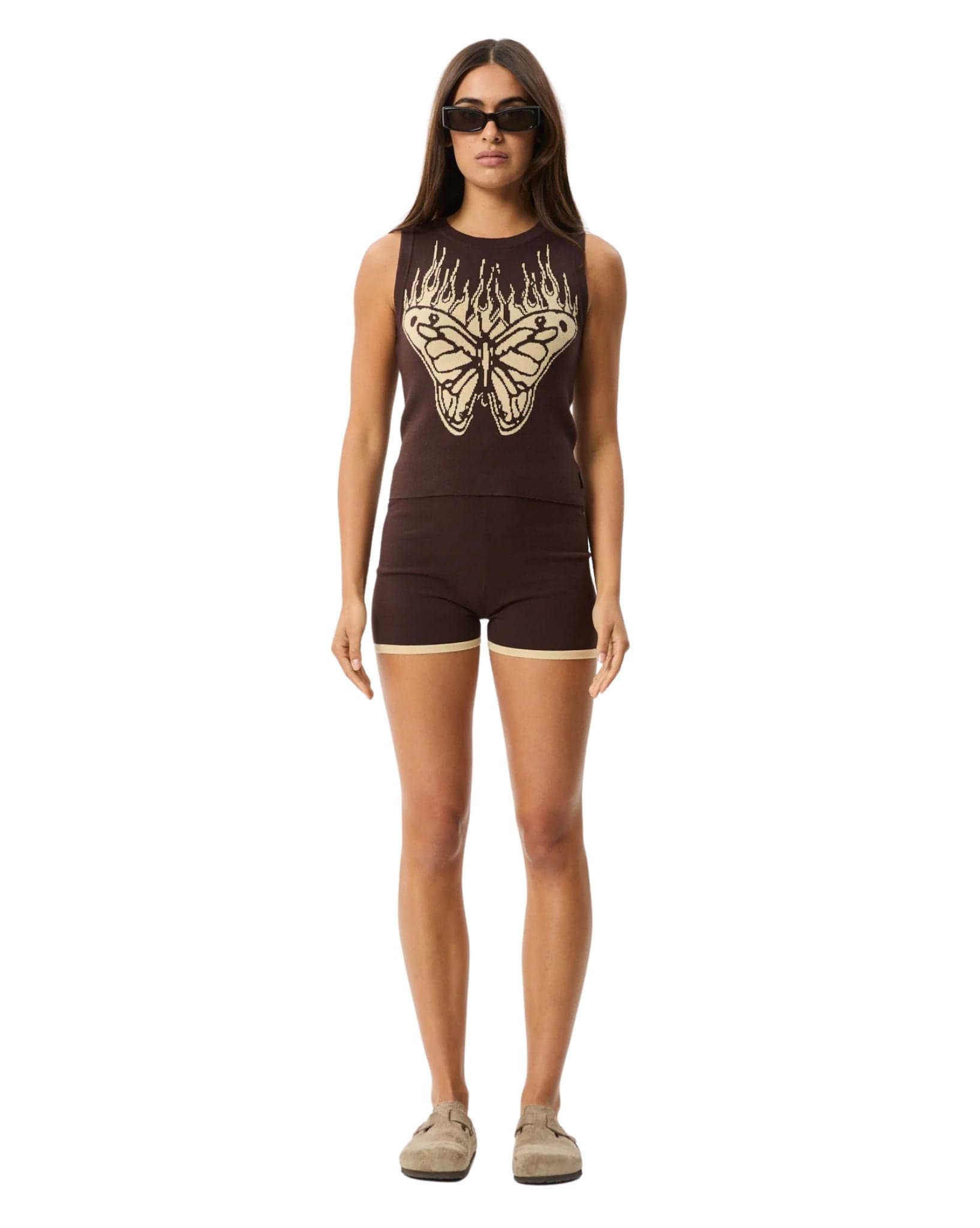 Afends Womens Set Fire Knit Tank