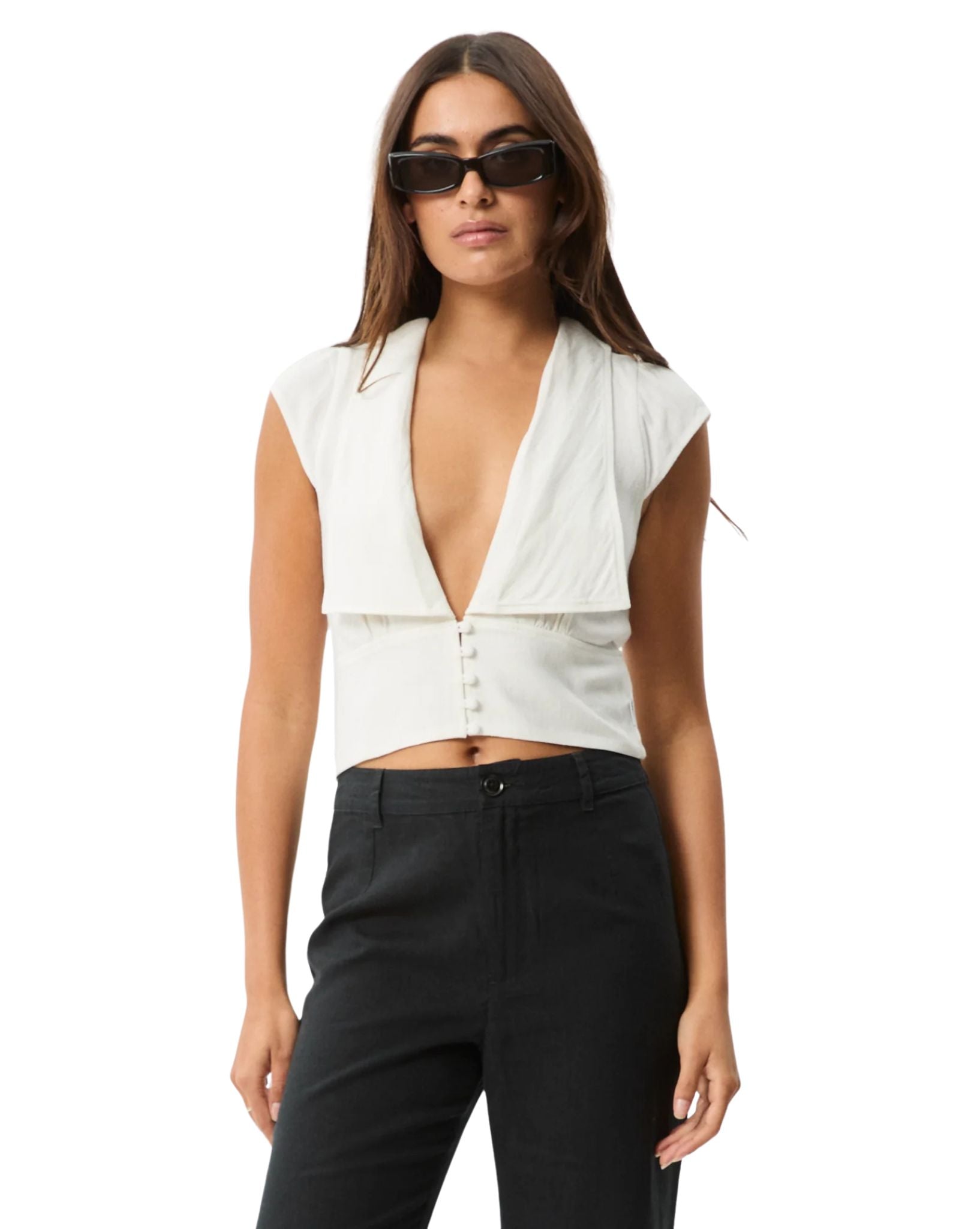 Afends Womens Twila Button Up Top