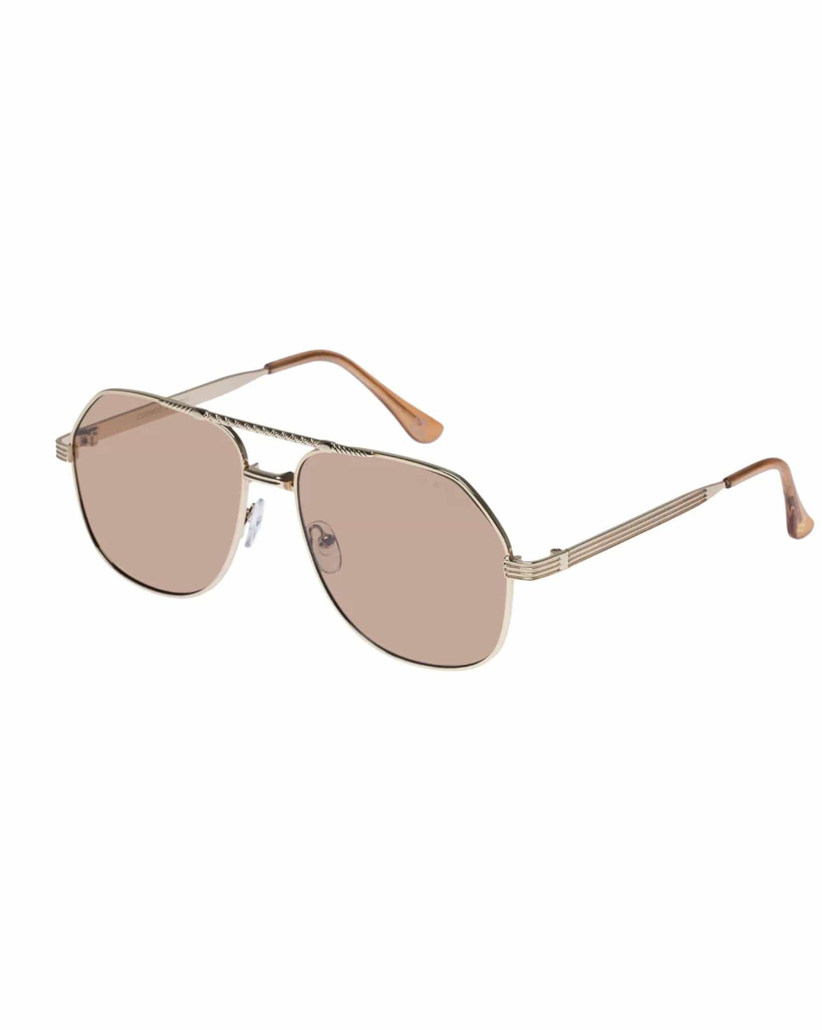 AIRE Cosmos Sunglasses - Bright Gold Tan Tint