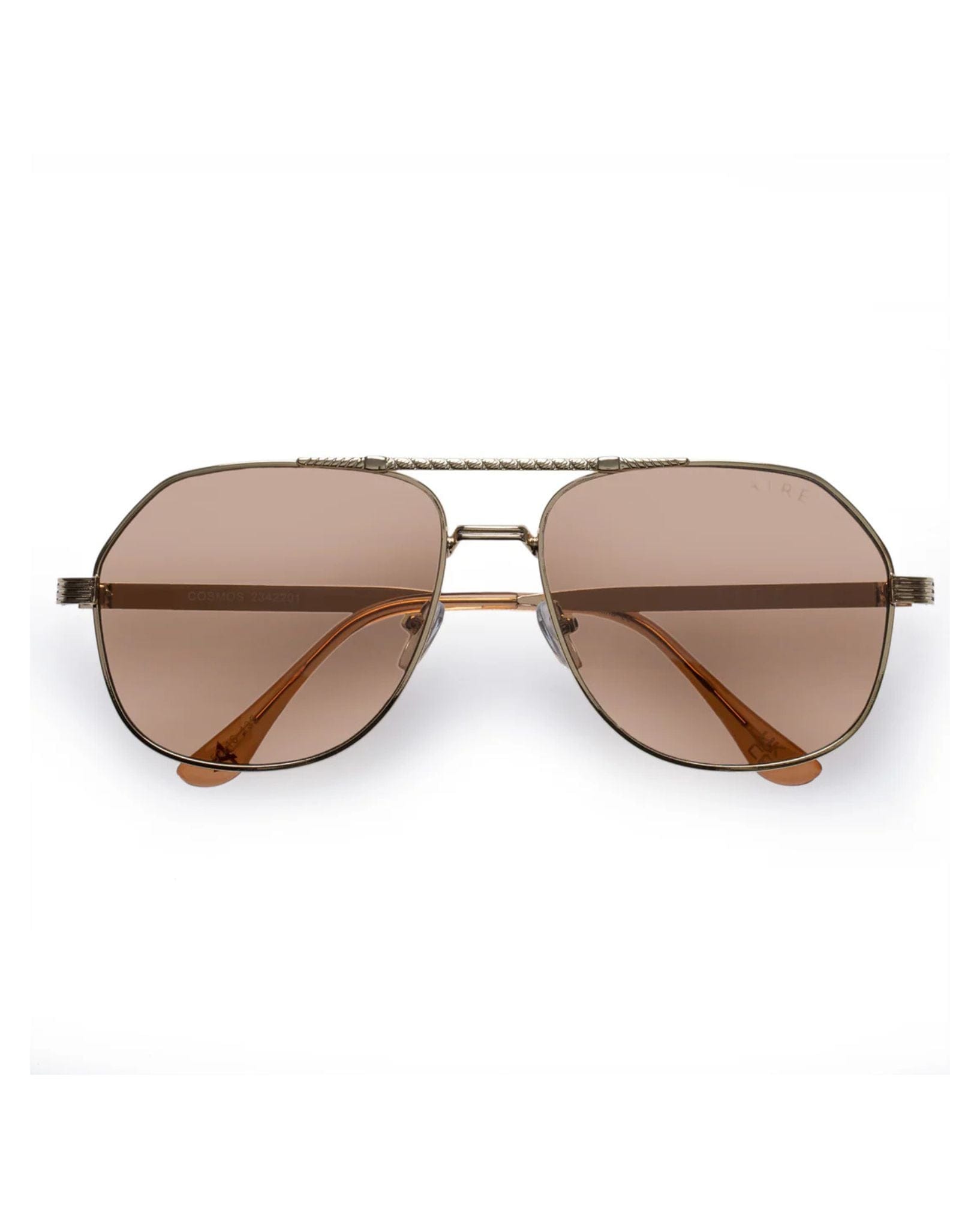 AIRE Cosmos Sunglasses - Bright Gold Tan Tint