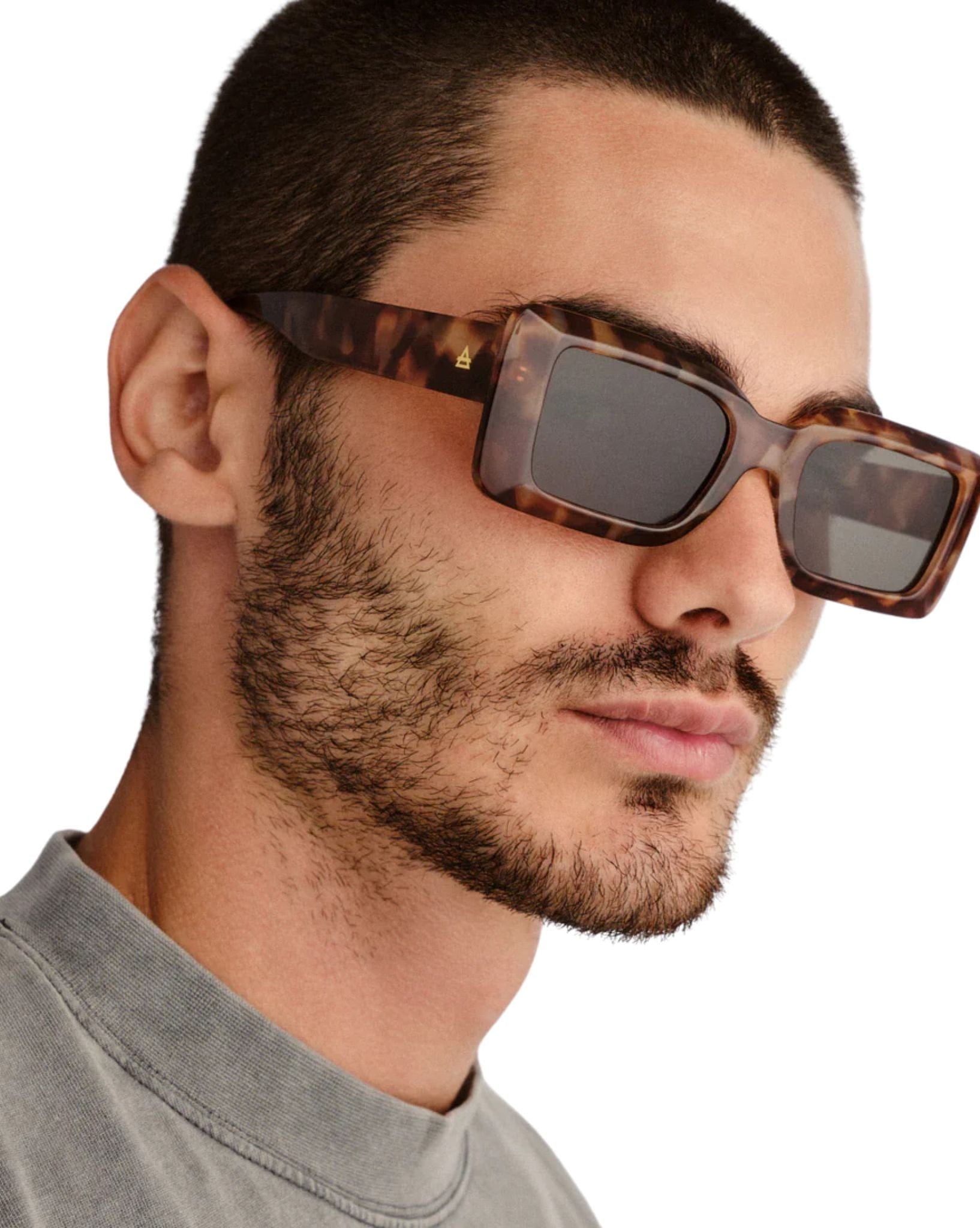 AIRE Parallax Sunglasses - Dark Tort Green Mono