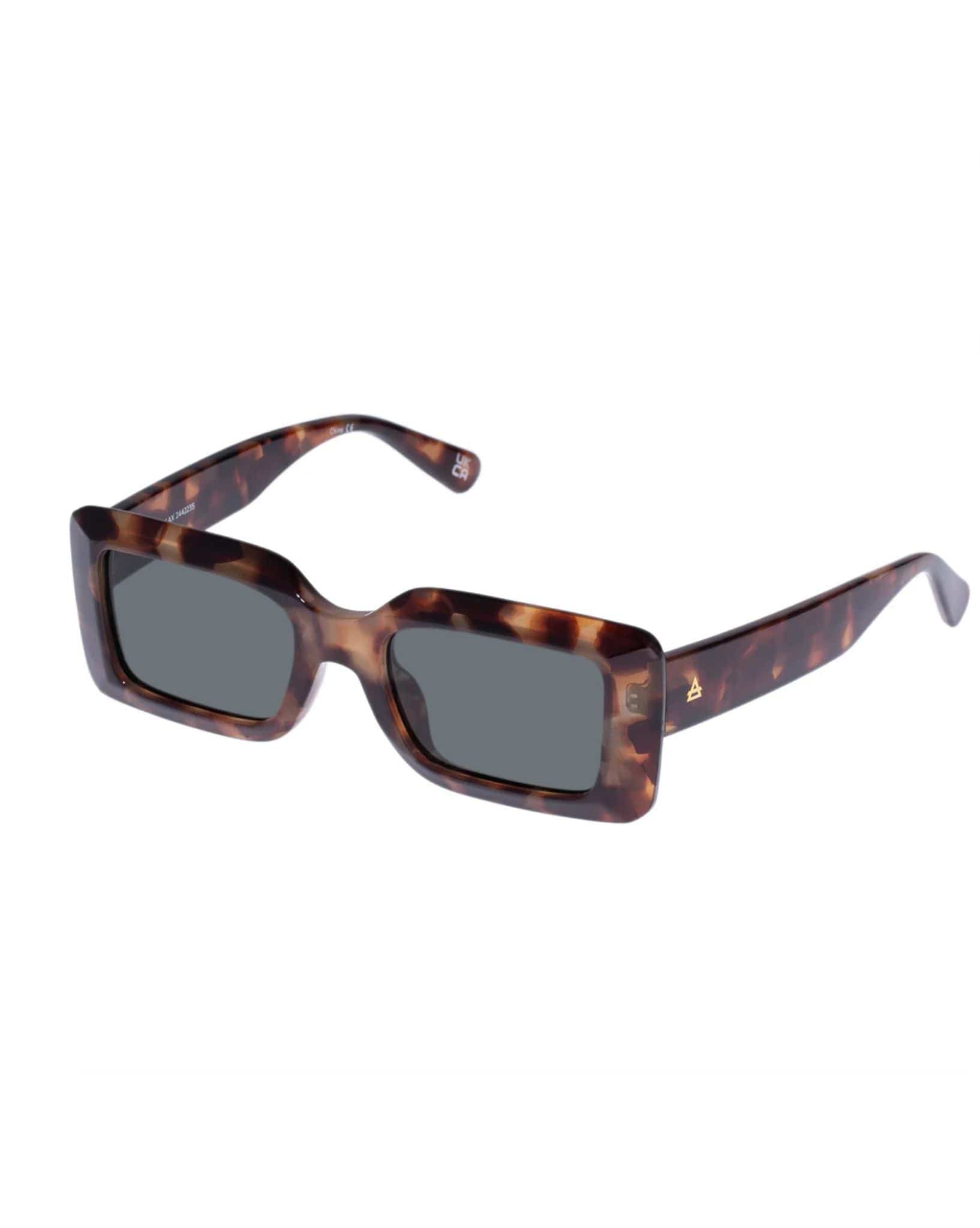 AIRE Parallax Sunglasses - Dark Tort Green Mono