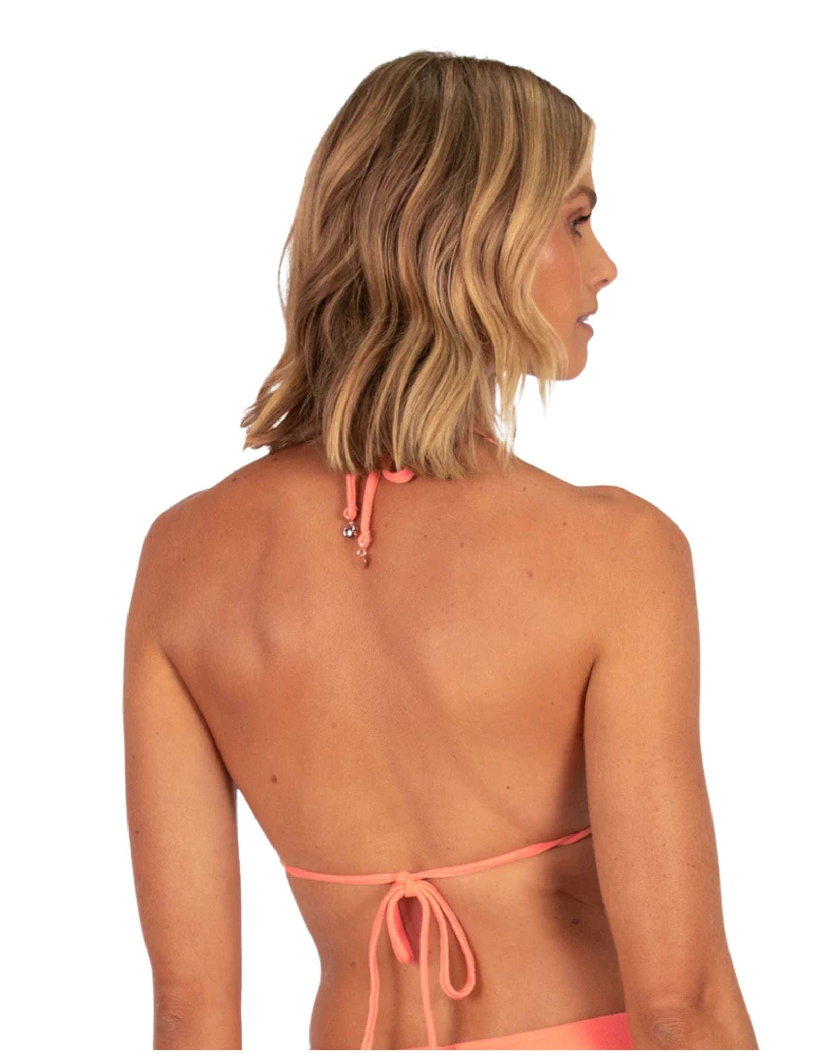 Baku Malibu Ruched  Slide Tri Bikini Top