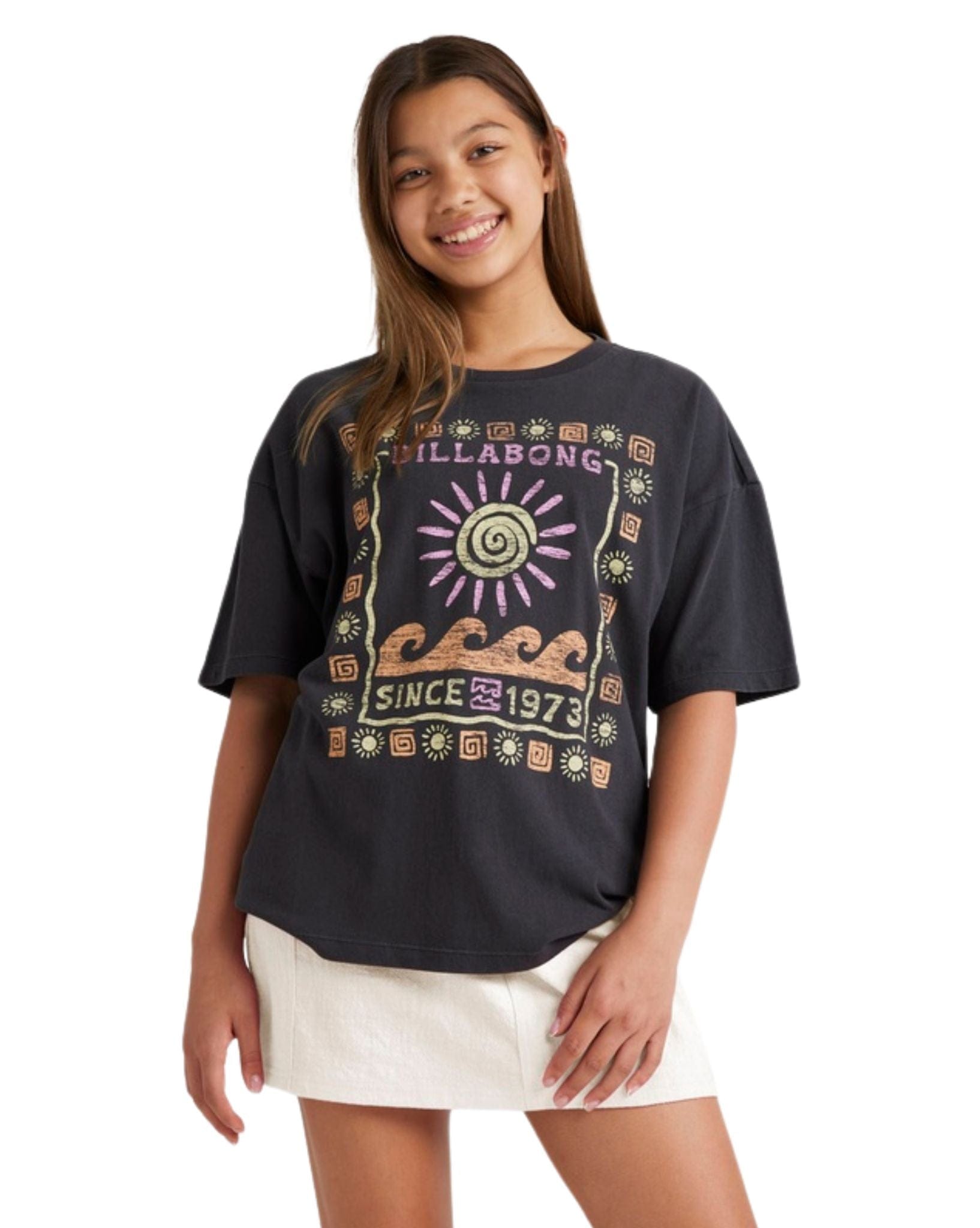 Billabong Girls Waves And Sun Tee 6-14