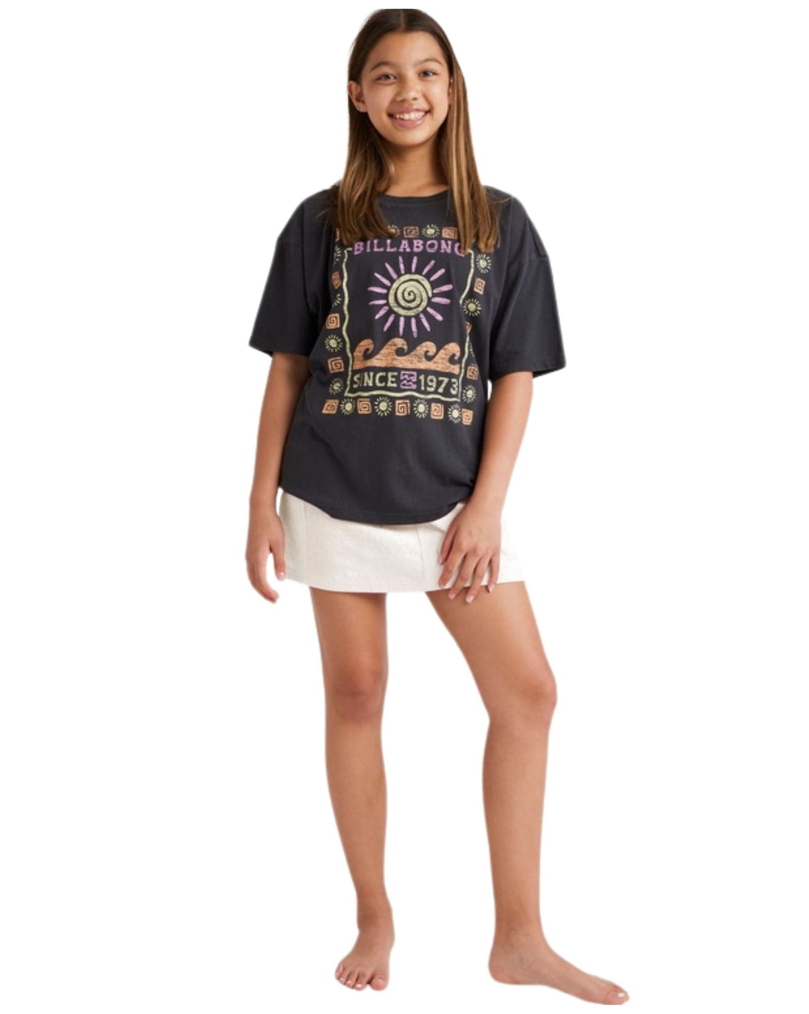 Billabong Girls Waves And Sun Tee 6-14