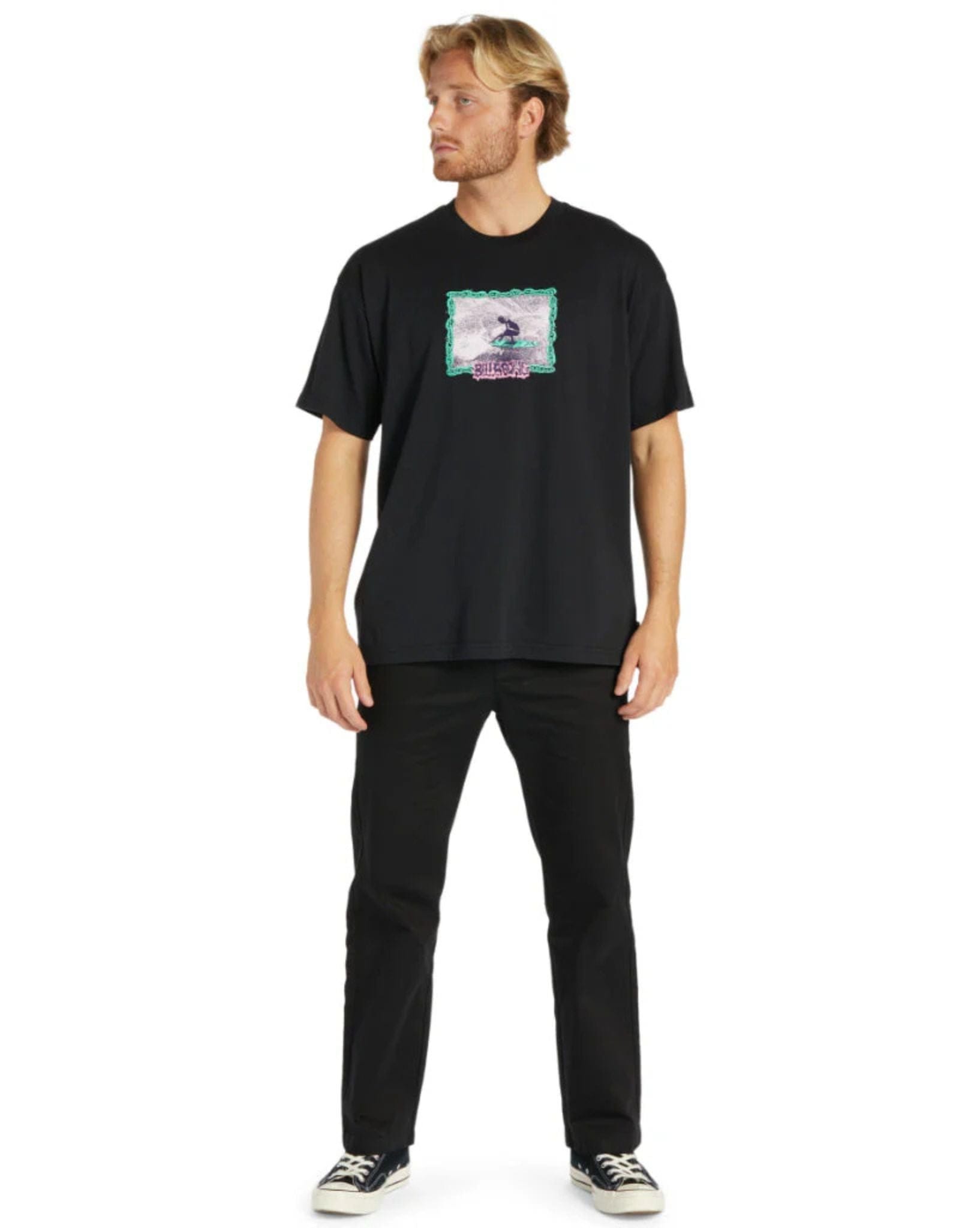 Billabong Mens Slash Ss Tee - Black