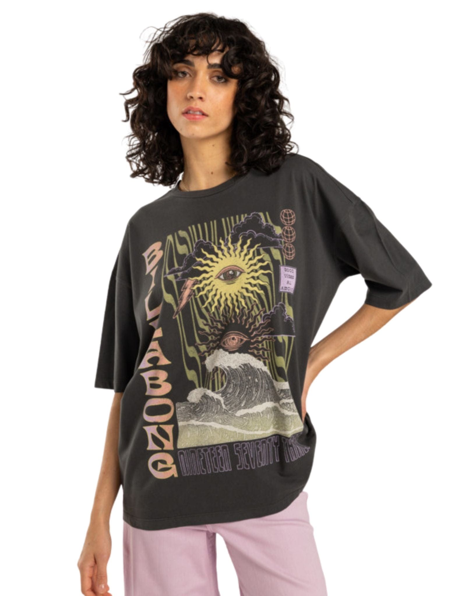 Billabong Womens Swell Trip Tee - Off Black