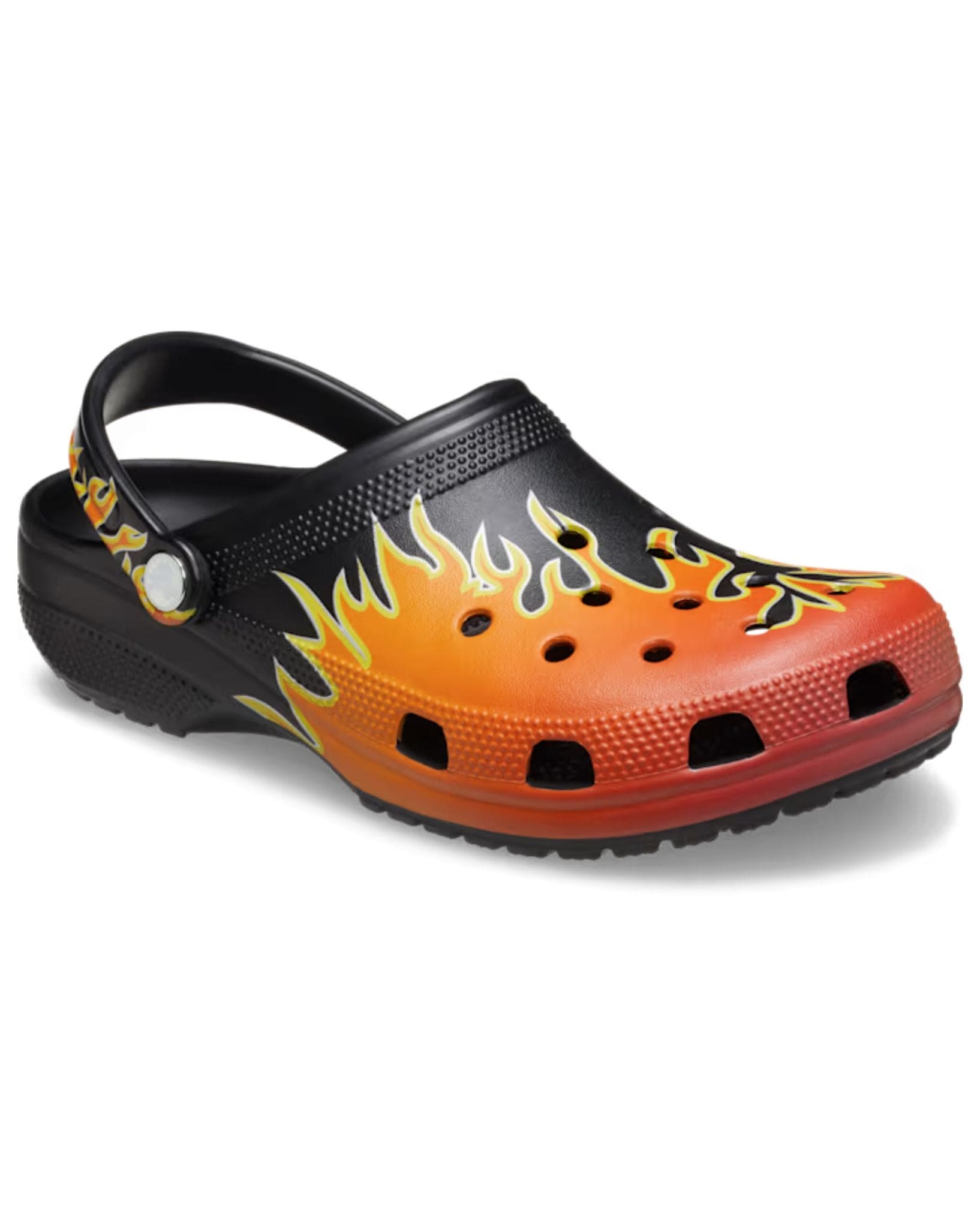 Crocs Classic Flames Clog - Black I Multi