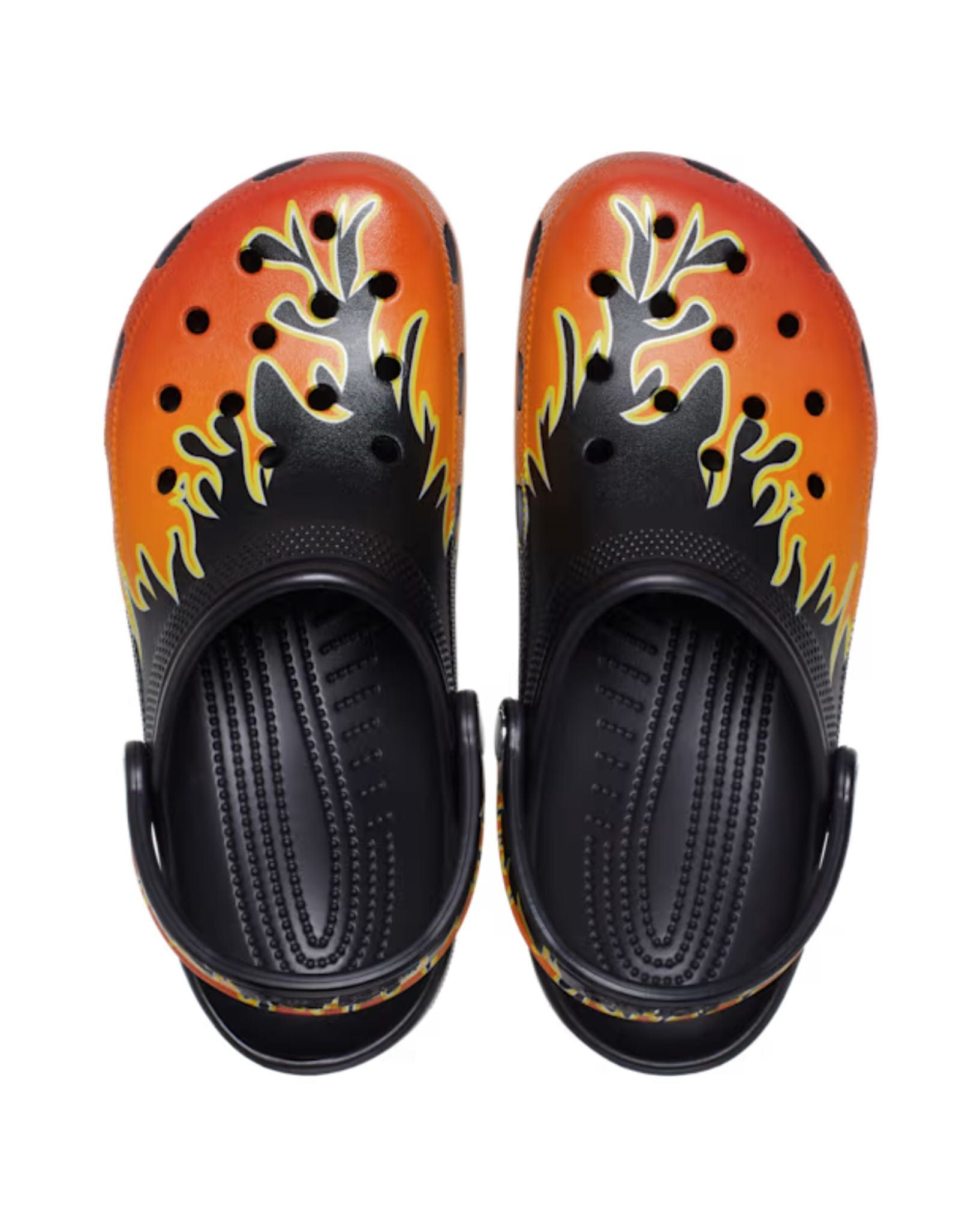 Crocs Classic Flames Clog - Black I Multi