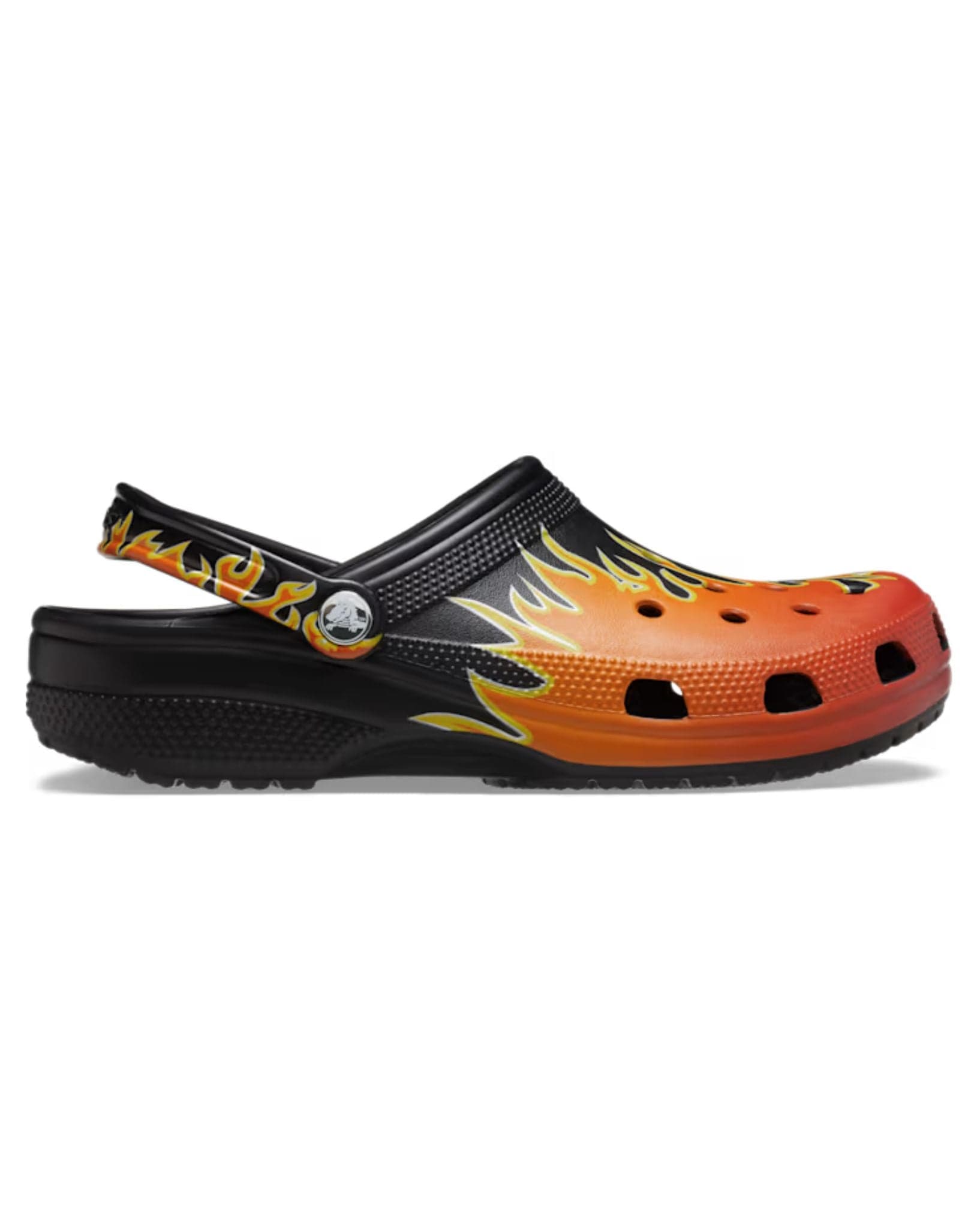 Crocs Classic Flames Clog - Black I Multi