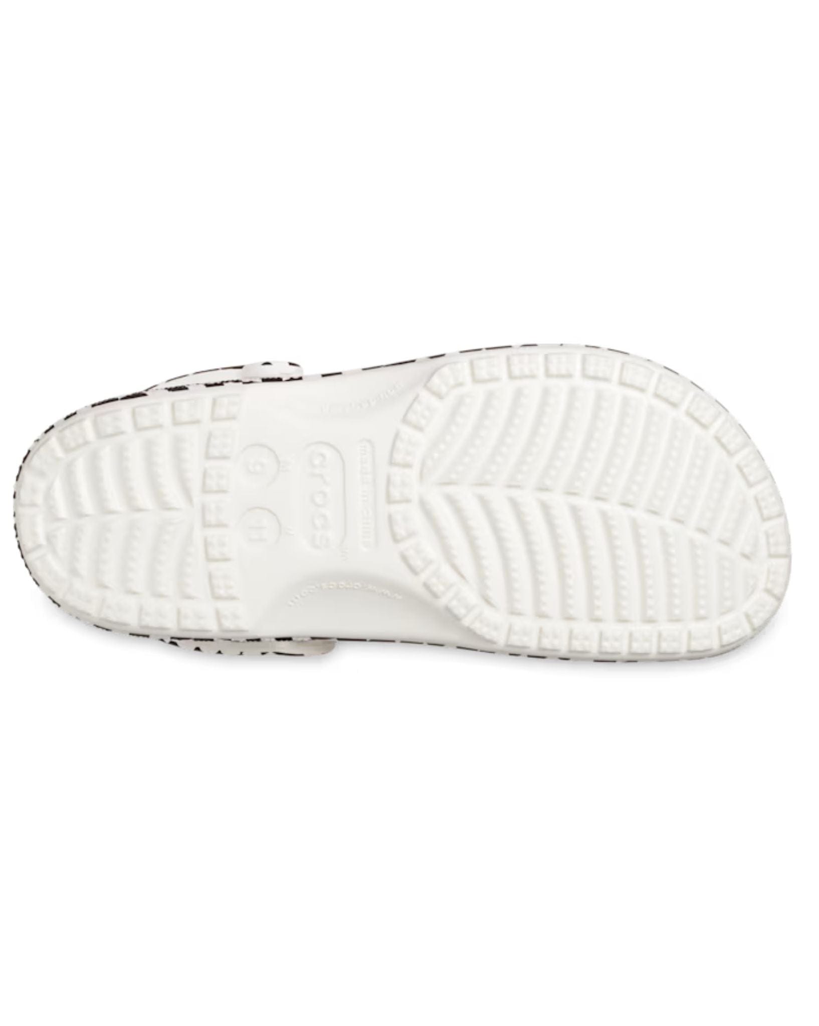 Crocs Classic Warped Checker Clog - White I Black