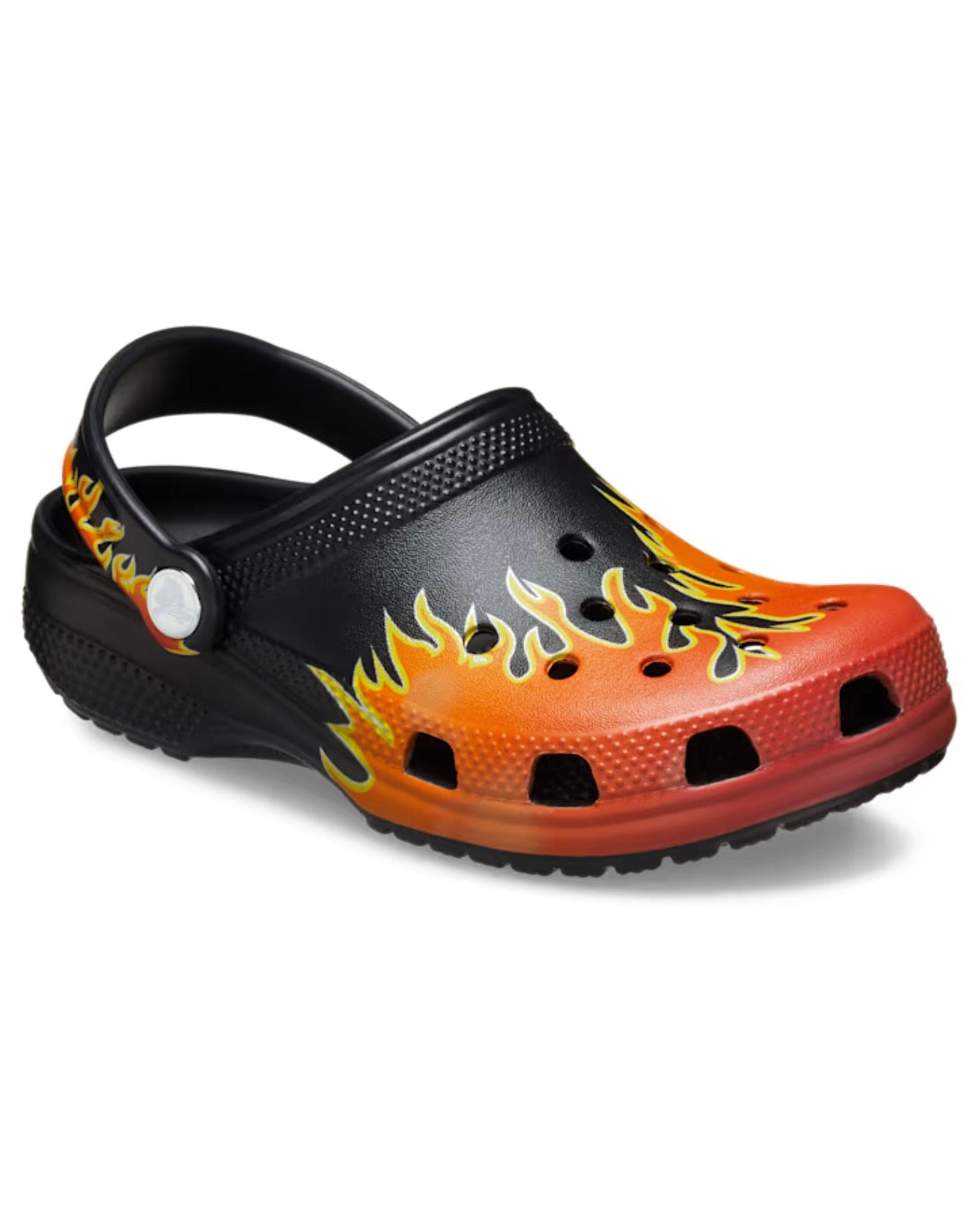 Crocs Kids Classic Flames Clog - Black I Multi