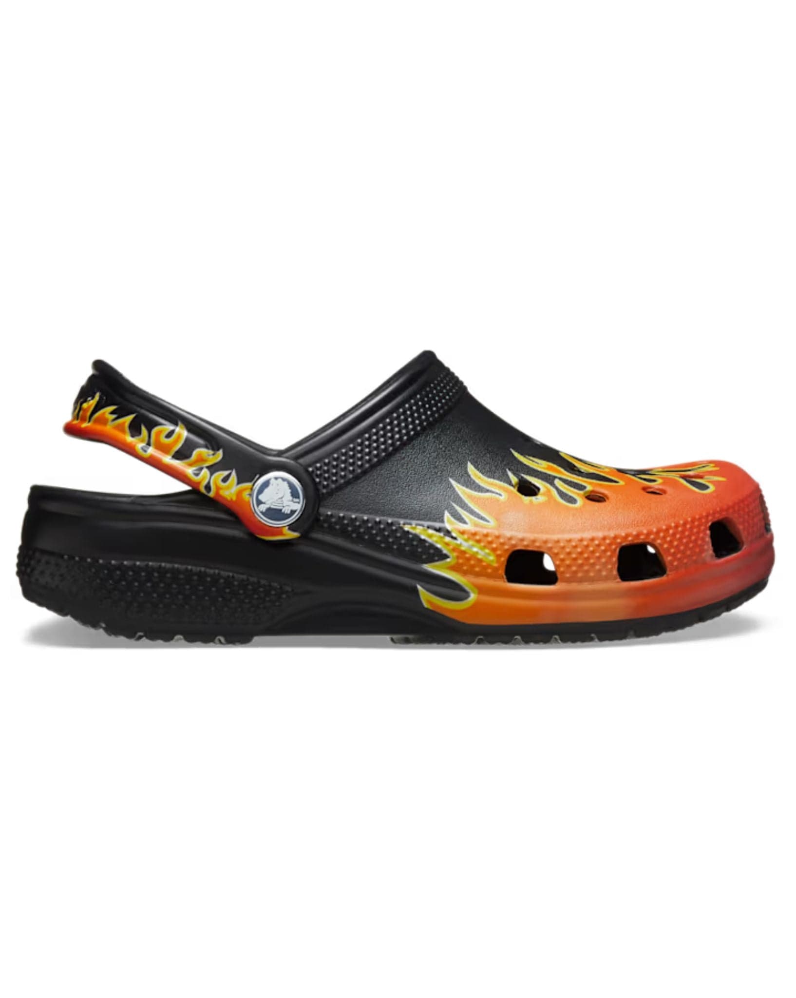 Crocs Kids Classic Flames Clog - Black I Multi