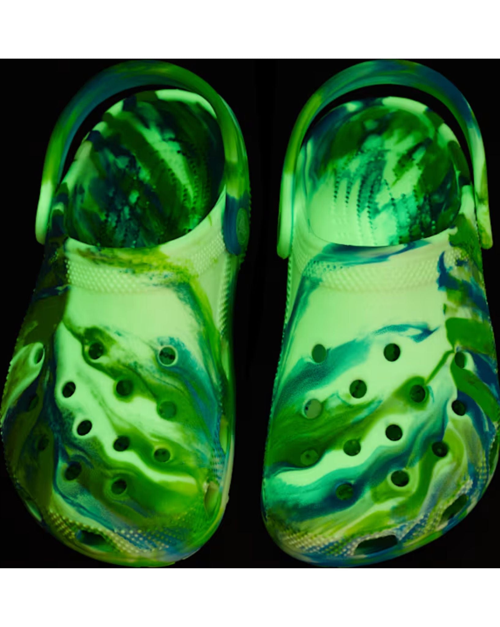 Crocs Kids Classic Glow Marbled Clog