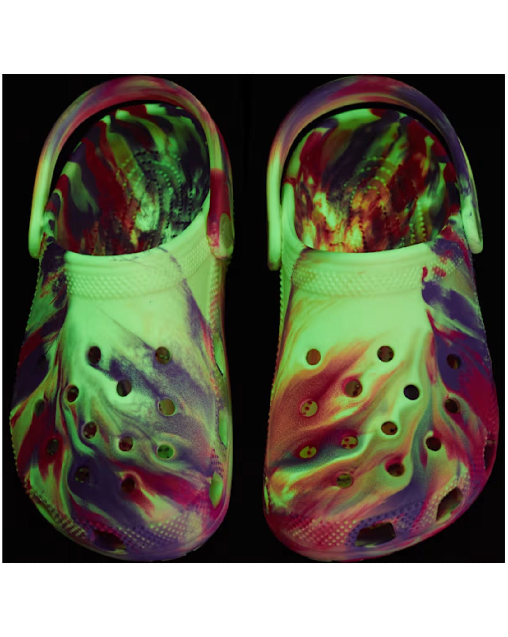 Crocs Kids Classic Glow Marbled Clog