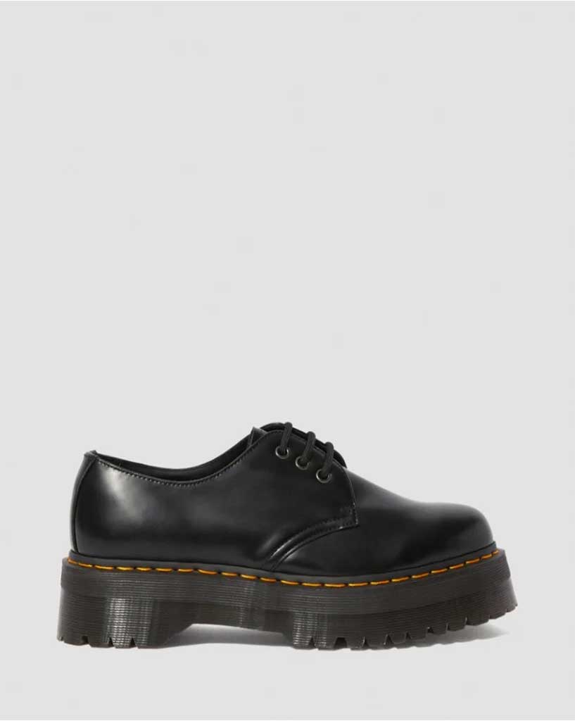 Doc Martens 1461 Quad 3 Eye - Black Polished Smooth