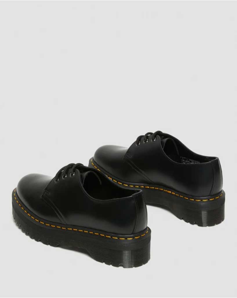 Doc Martens 1461 Quad 3 Eye - Black Polished Smooth